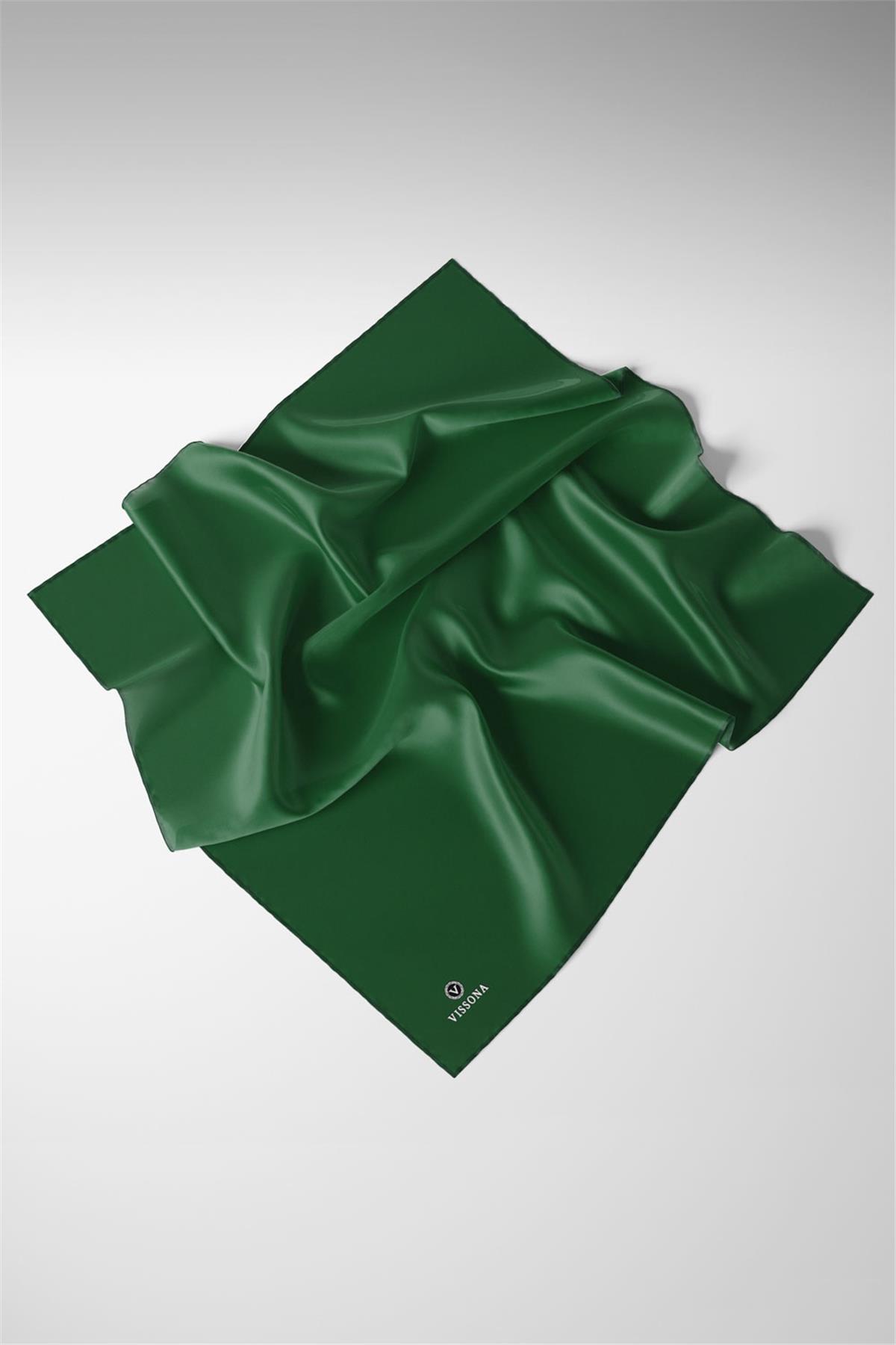 %100 Twill İpek Düz Desenli Eşarp 90x90 Eşarp Dikim Şekli : El Dikişi