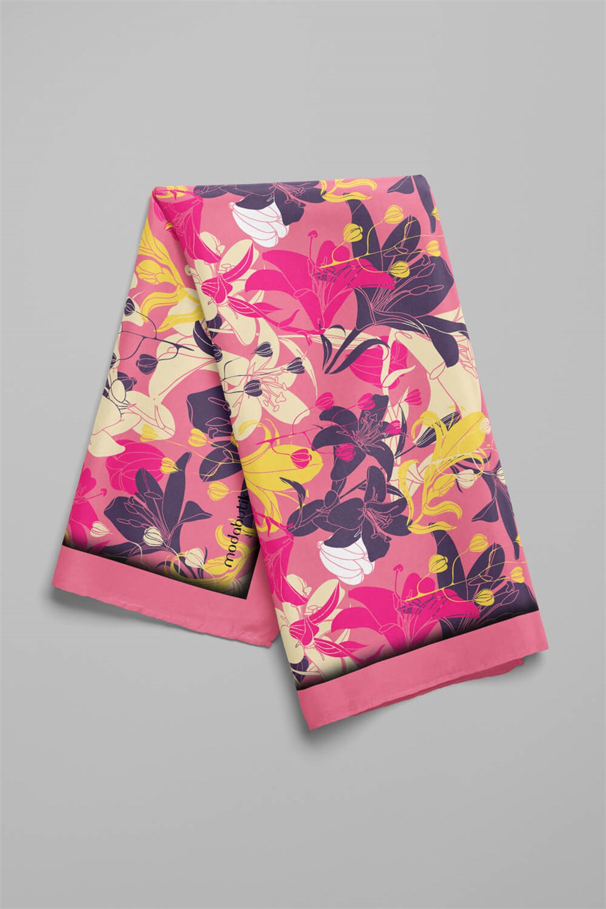 E13 Violla Çiçek Desenli Bandana