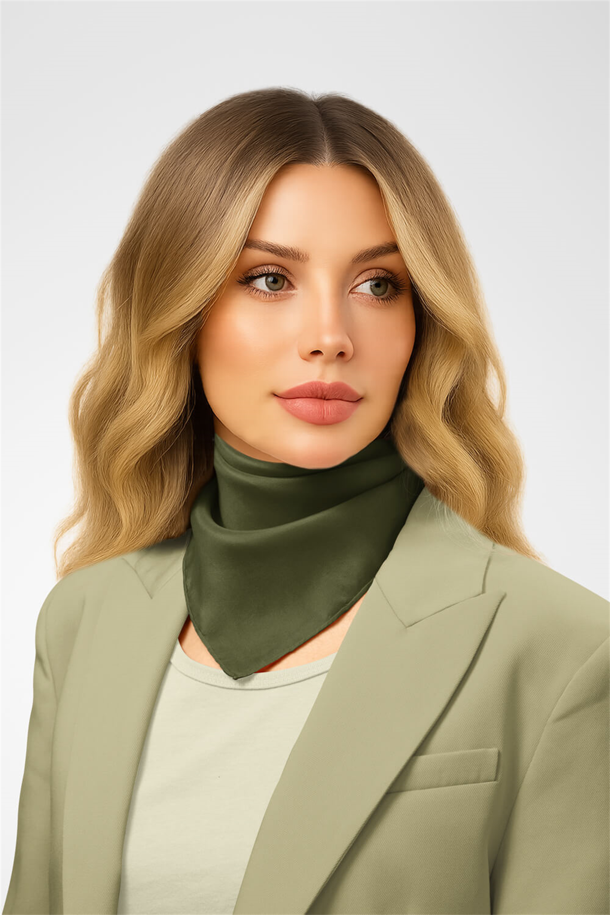 Şifon Haki Bandana