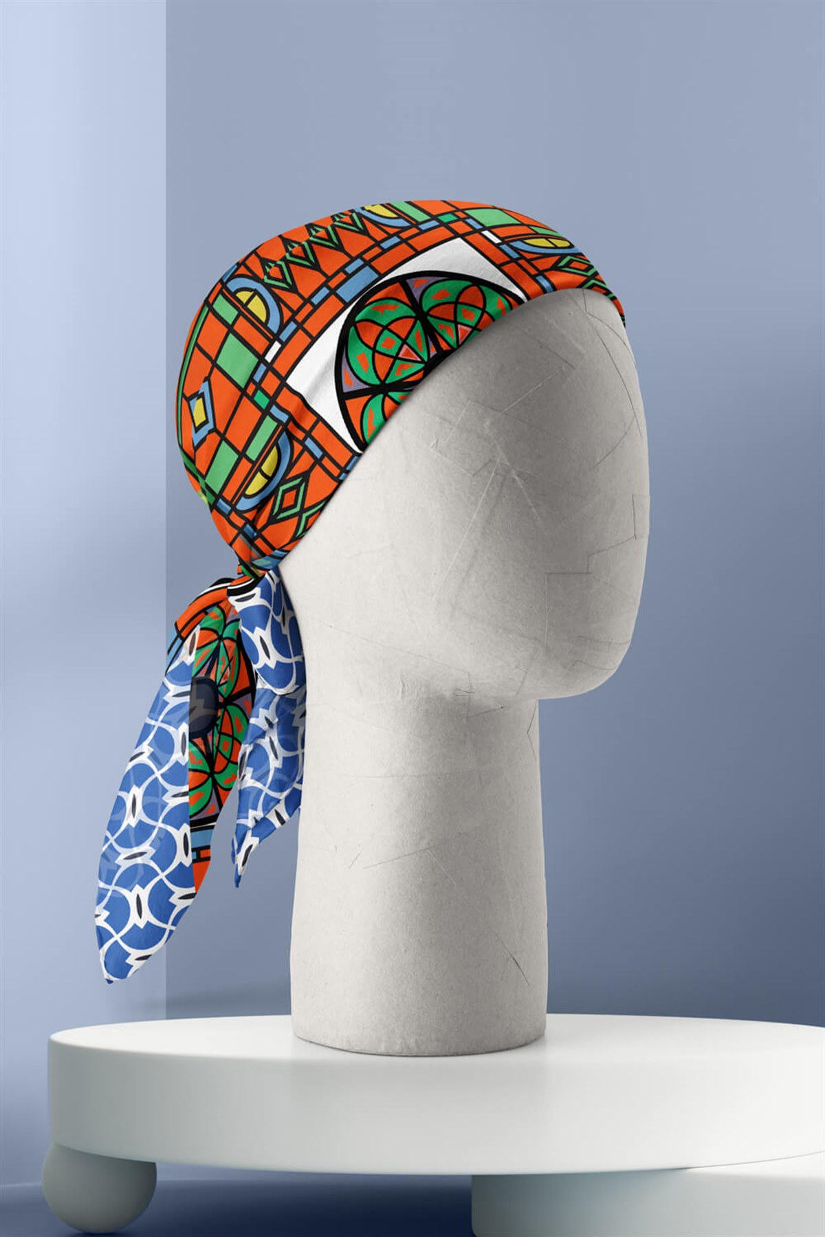 Violla Y91 MODERN RETRO DESENLİ BANDANA DG12229