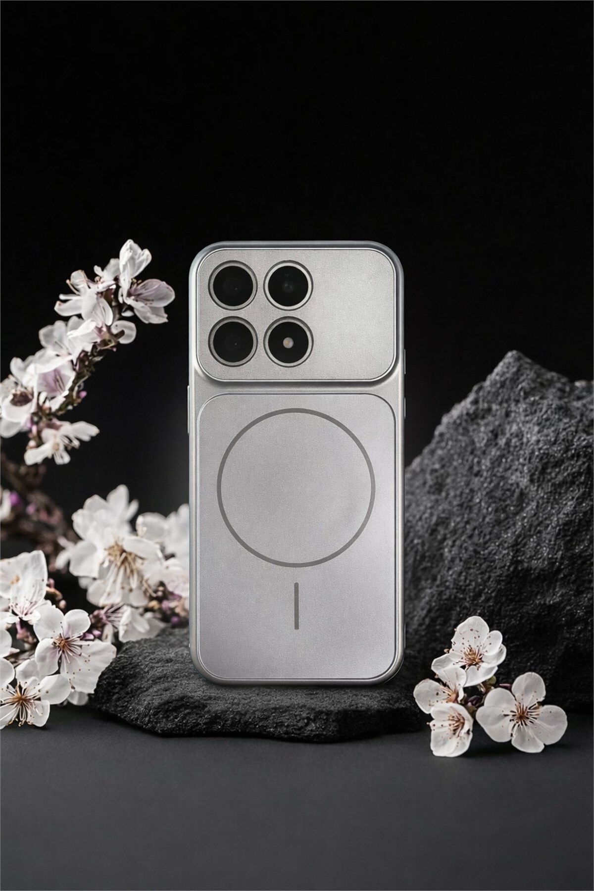 Mi 17 Uyumlu Kamera Korumalı Magsafe Wireless Şarj Özellikli Full Glass Arka Kapak