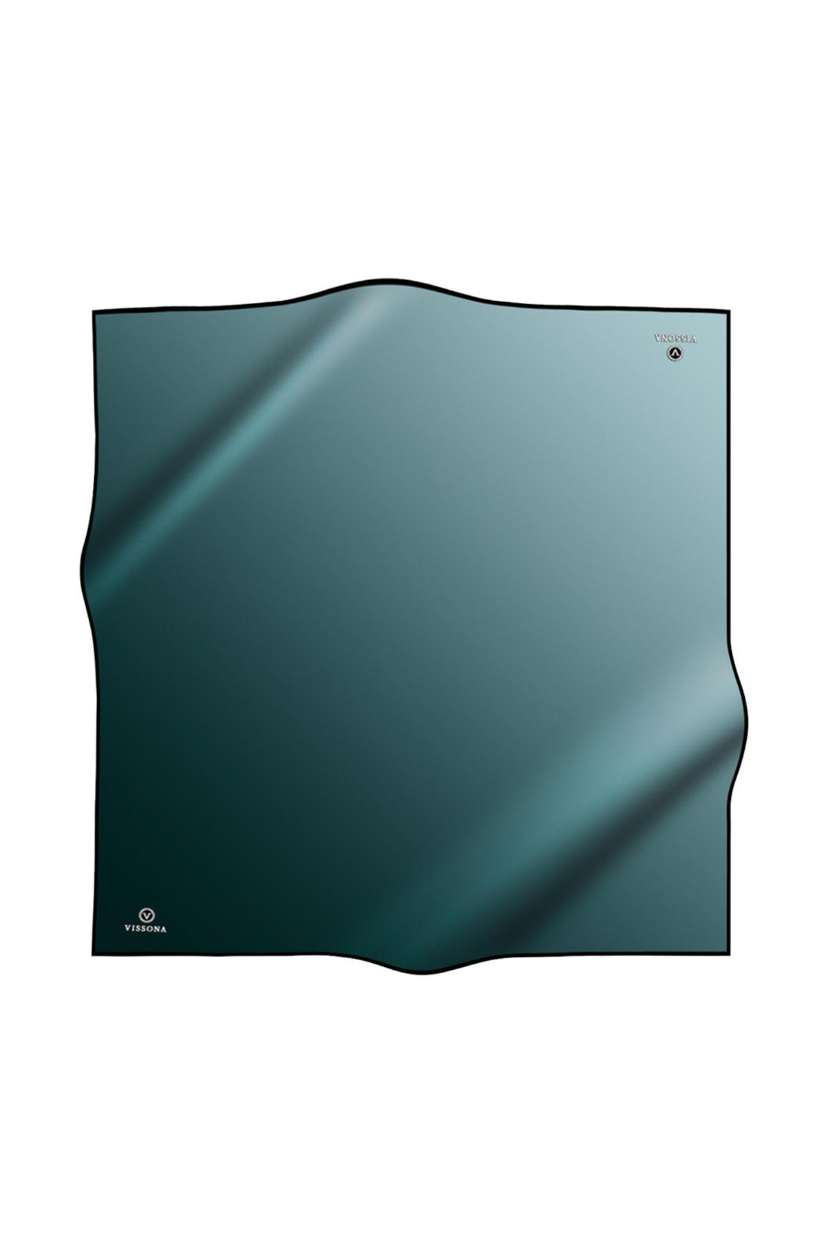 %100 Twill İpek Degrade Desenli Mint Yeşili Renkli 90x90 Eşarp Dikim Şekli : El Dikişi