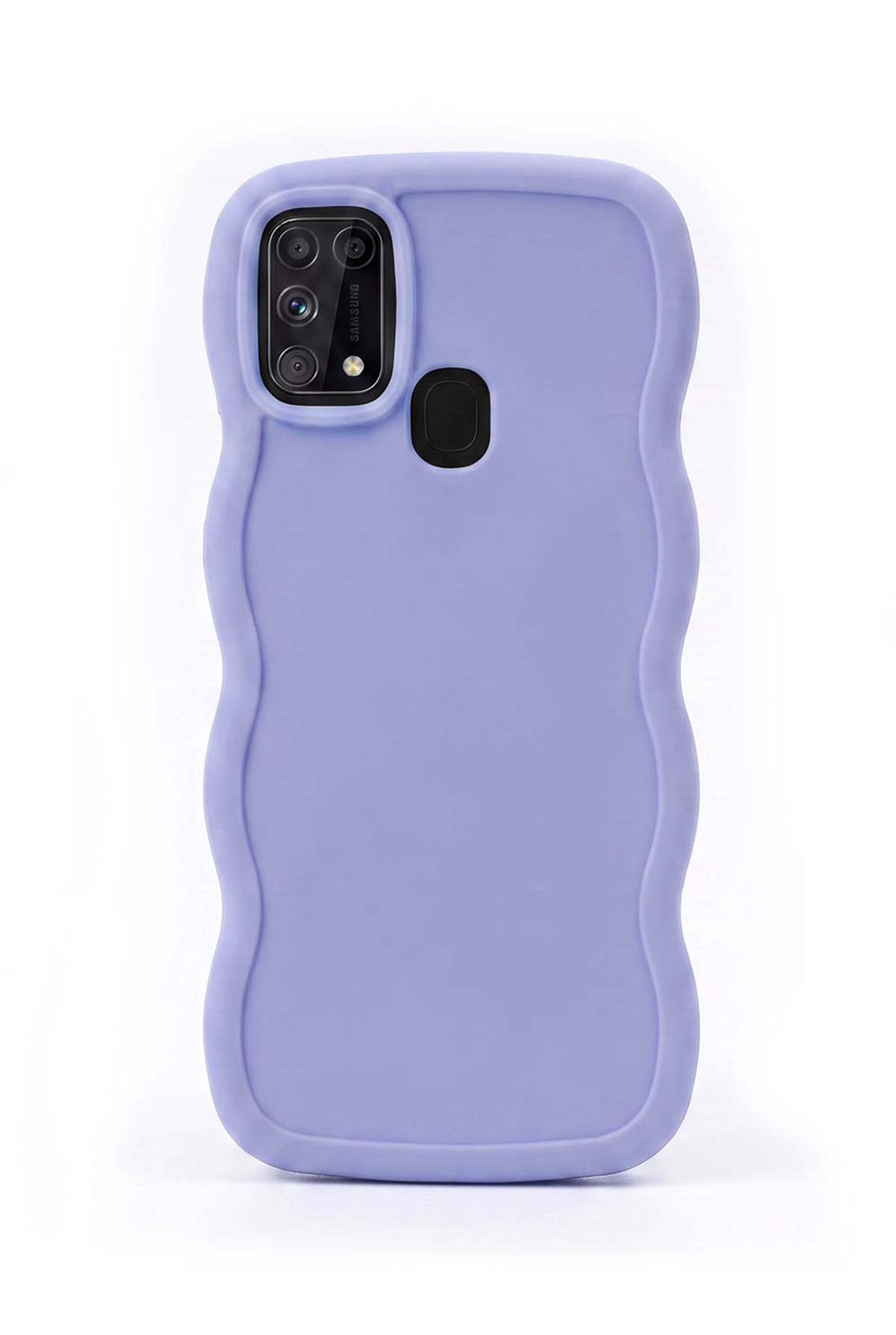 Samsung Galaxy M31 / M21s / F41 Uyumlu Dalgalı Tasarım Kamera Korumalı Mat Silikon Telefon Kılıfı