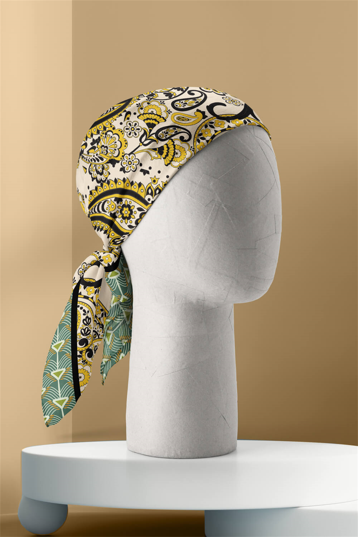 B119 ŞAL TASARIM ETNIC BANDANA