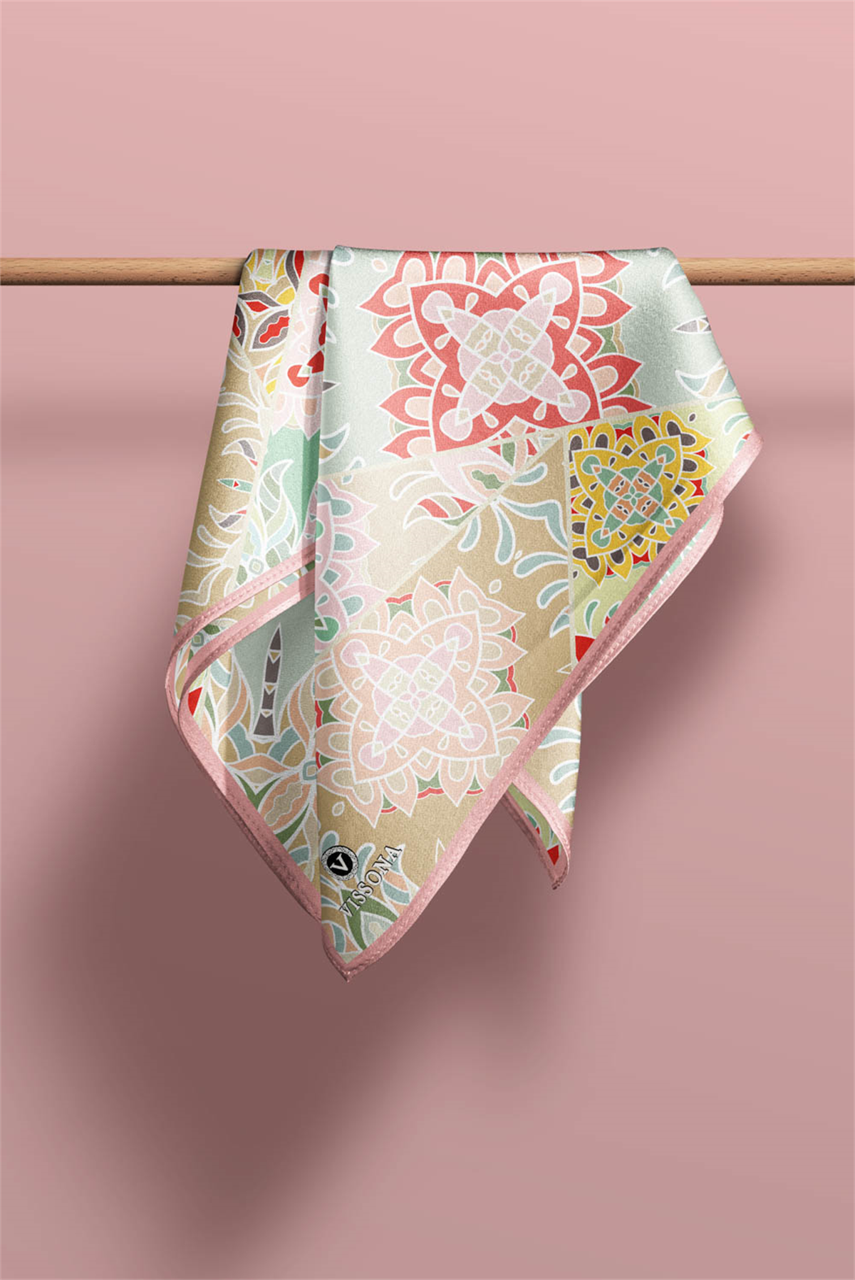 100% Silk Headscarf for Women - 22