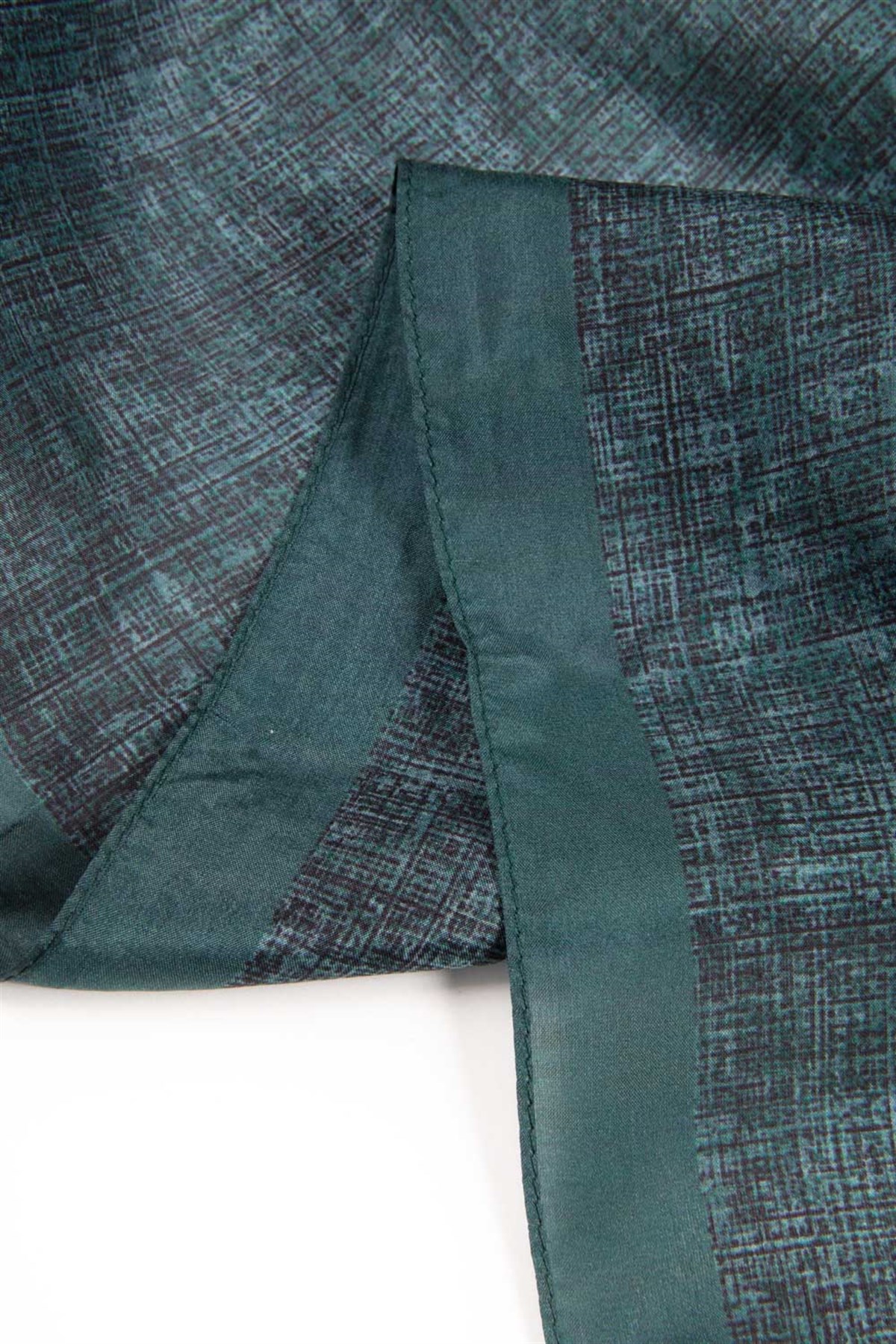 % 100 İpek Damask Desenli Mint Yeşili Renkli 90x210 Şal