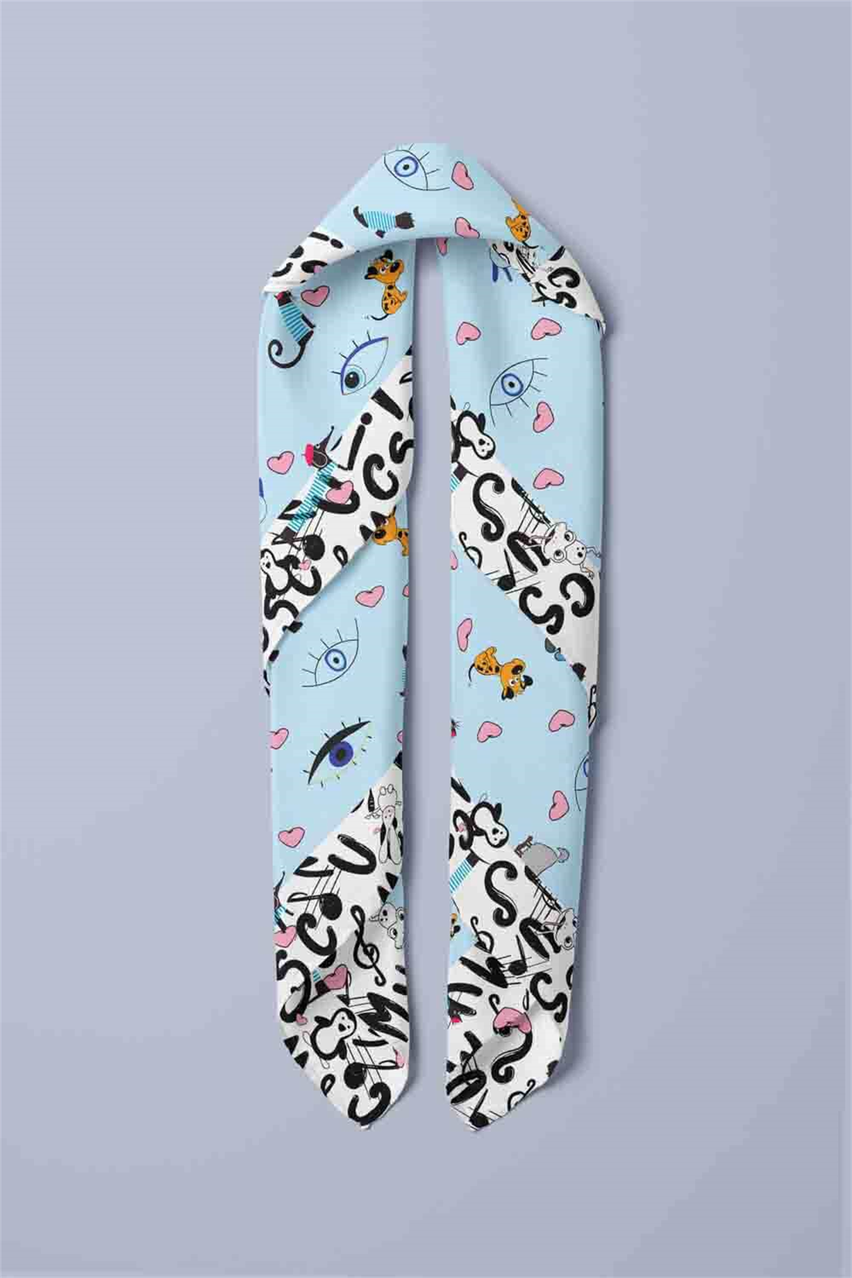 D15 Modabutik Köpek Bandanası Mavi 50x50