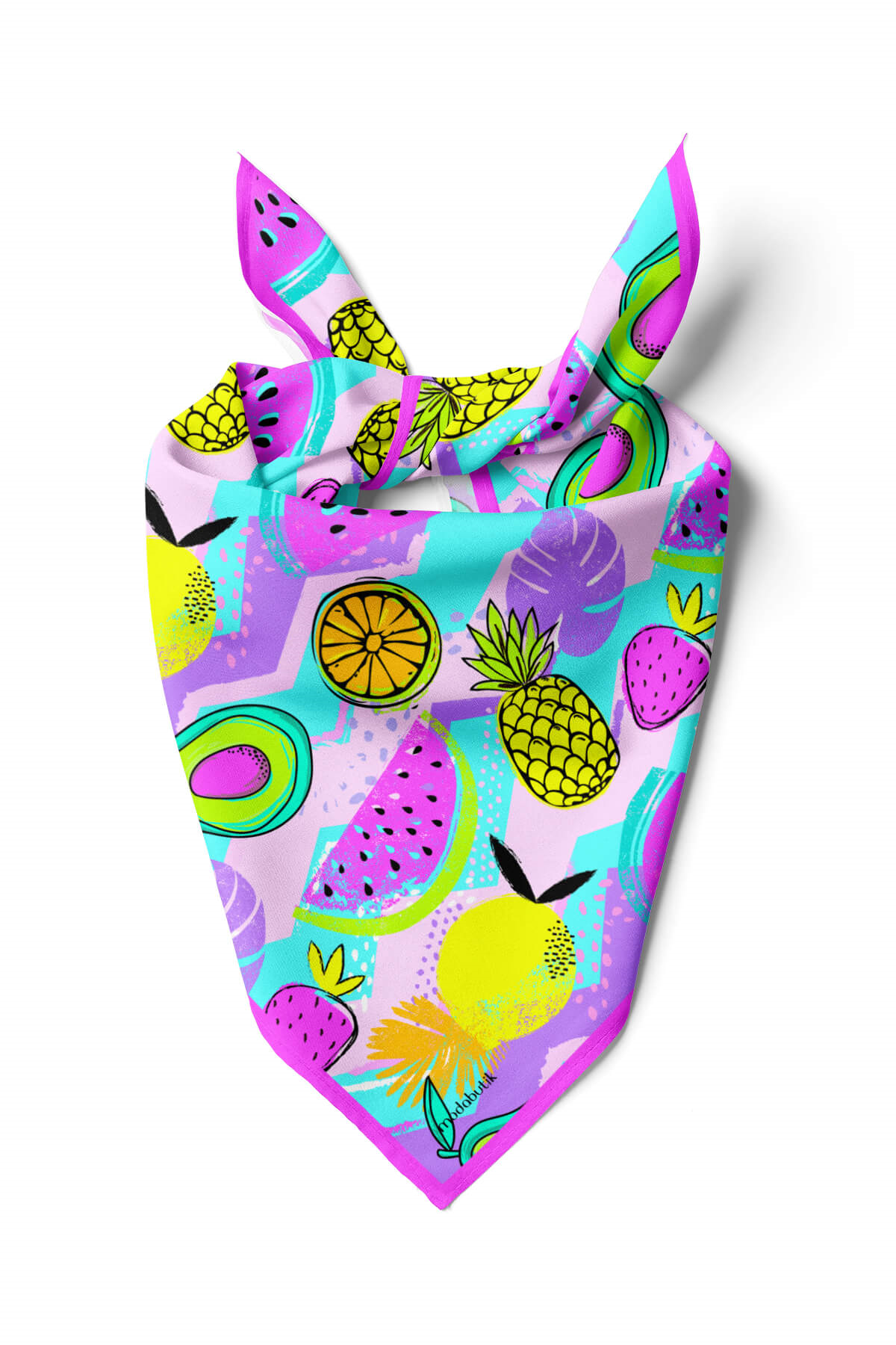 G99 Modabutik Meyve Desenli Kadın Bandana