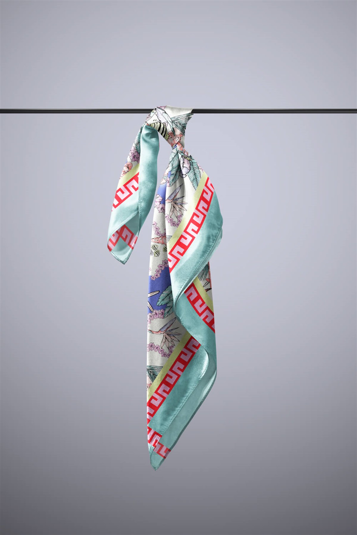 Violla G107 MODERN DENİZ CANLILARI TASARIMLI BANDANA DG12418