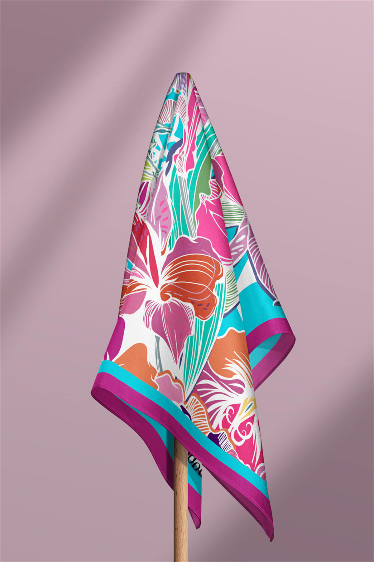 F85 Modabutik Çiçek Desenli Bandana