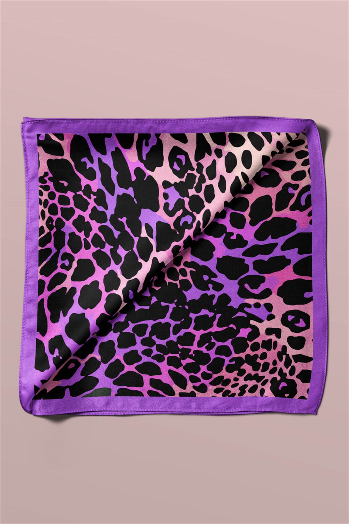 A33 Violla Leopar Desenli Bandana