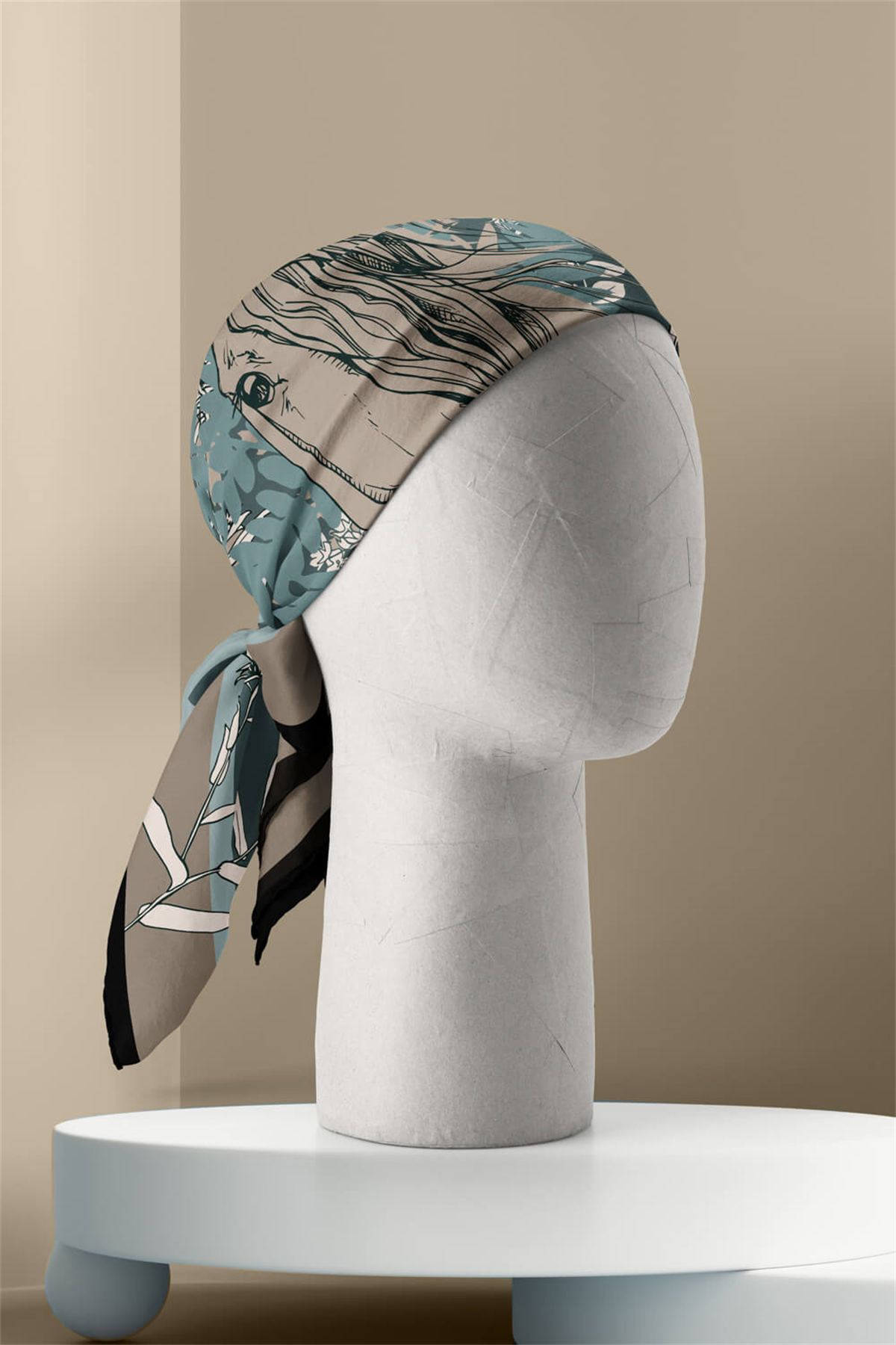 G46 Modabutik At Desenli Bandana