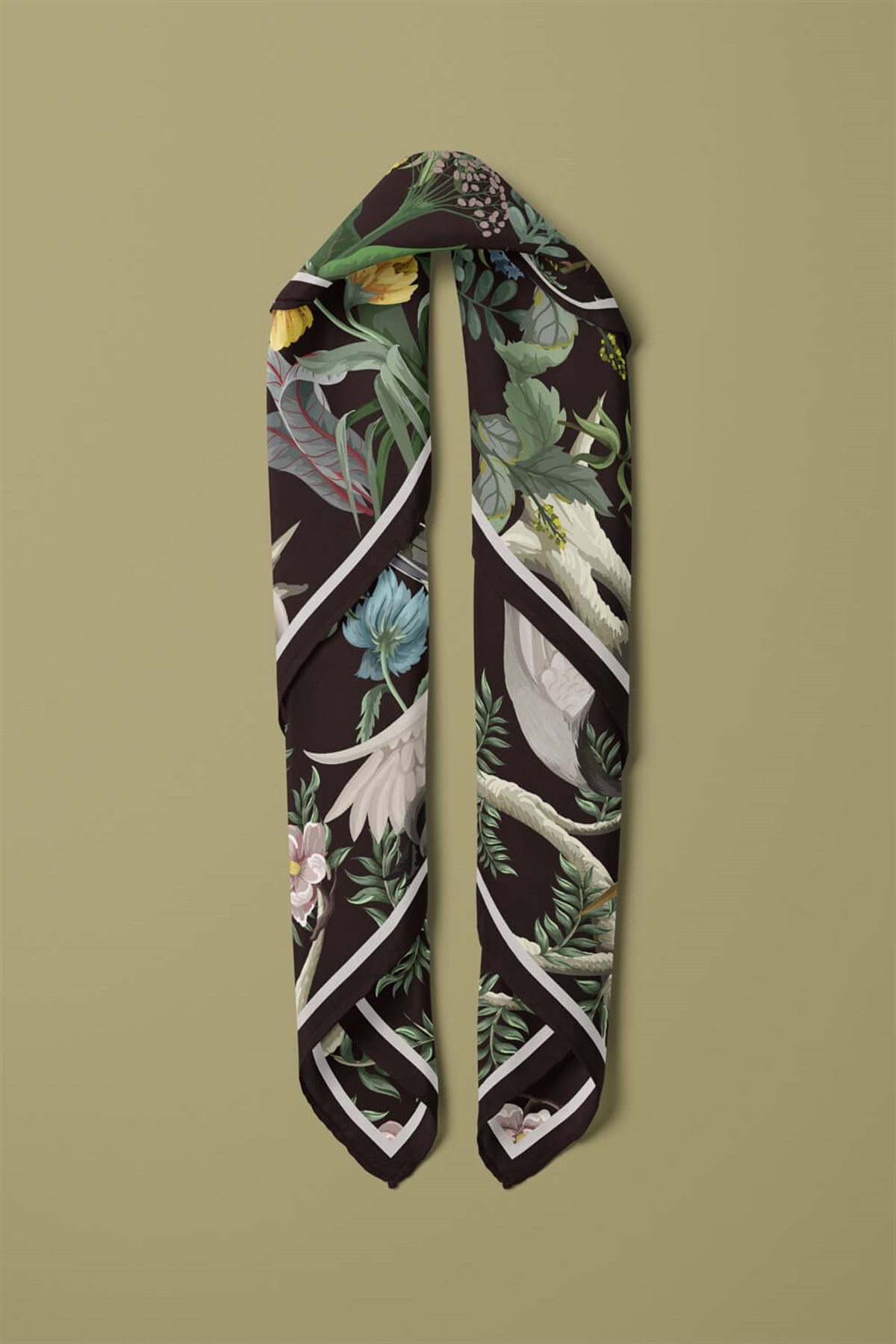 Vissona Wild Desenli İpek Bandana