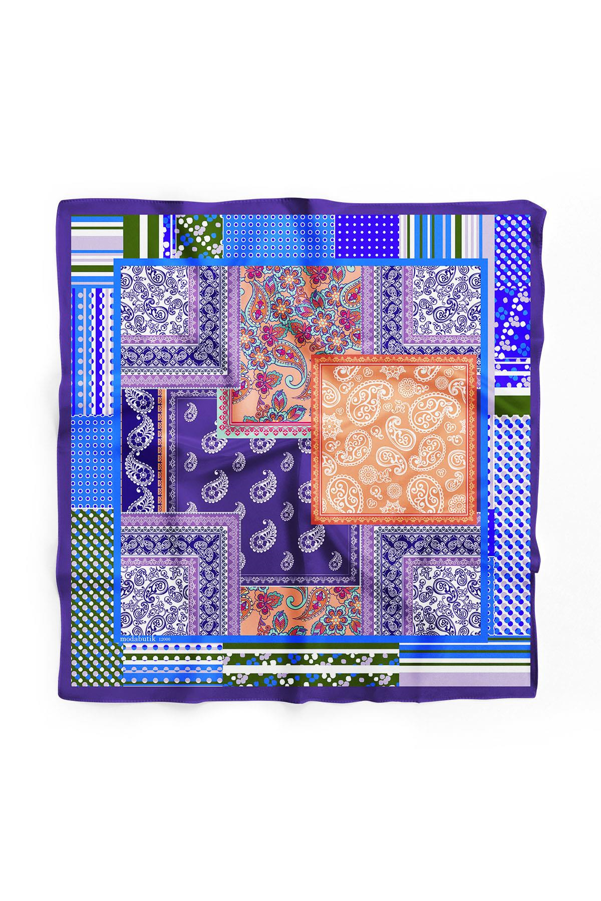 D84 ŞALI ETNİK BANDANA  DG12000