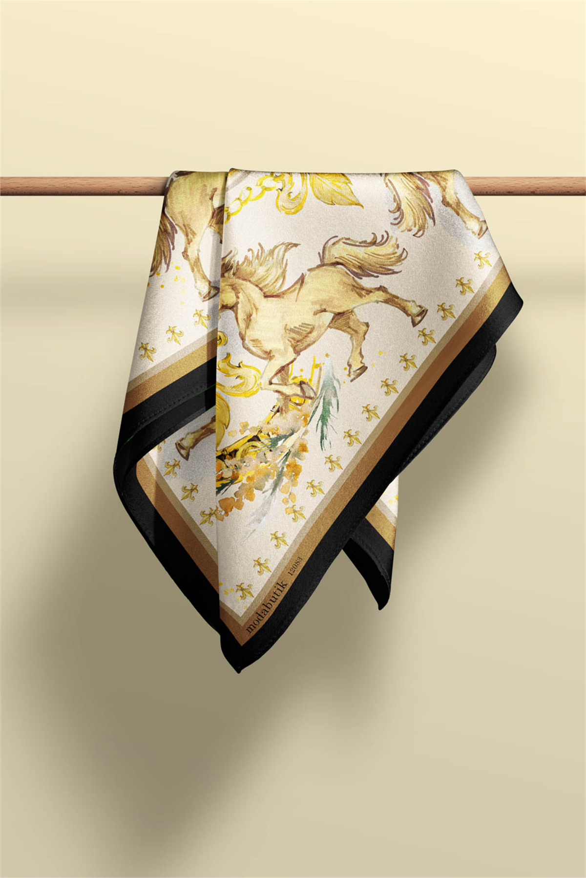 BAROK TASARIMLI BANDANA DG12083
