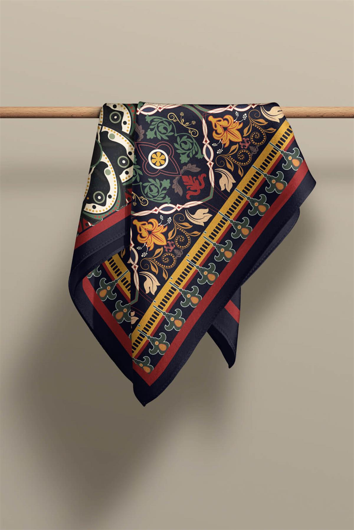 Z46 Modabutik Geometrik Desenli Fular