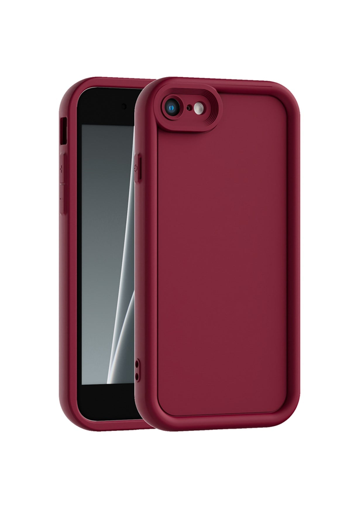 iPhone 7 VE iPhone 8 VE iPhone SE2 VE iPhone SE3 Uyumlu Kamera Çıkıntılı Mat Silikon Telefon Kılıfı