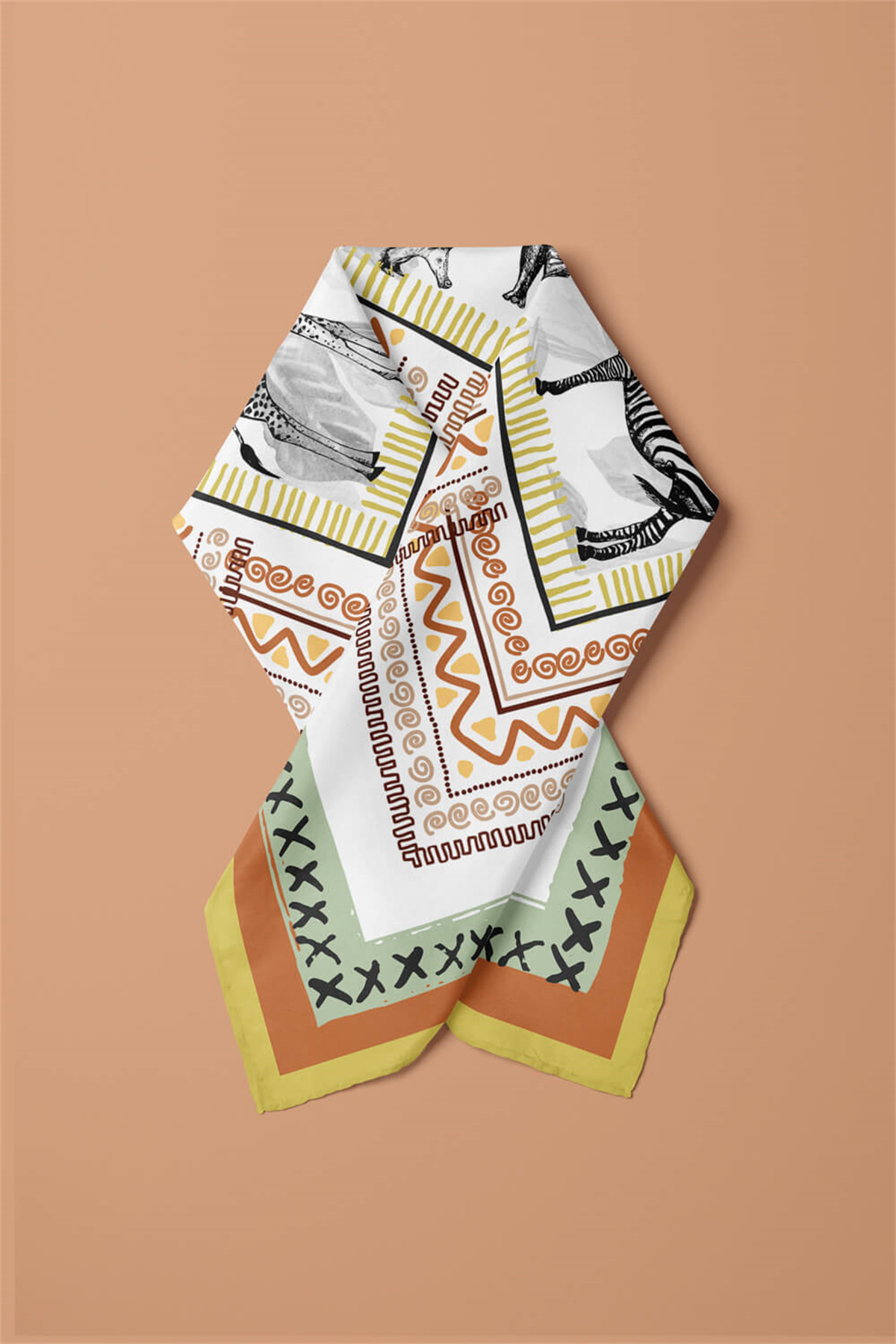 F61 AFRICAN ETNIC TASARIM BANDANA