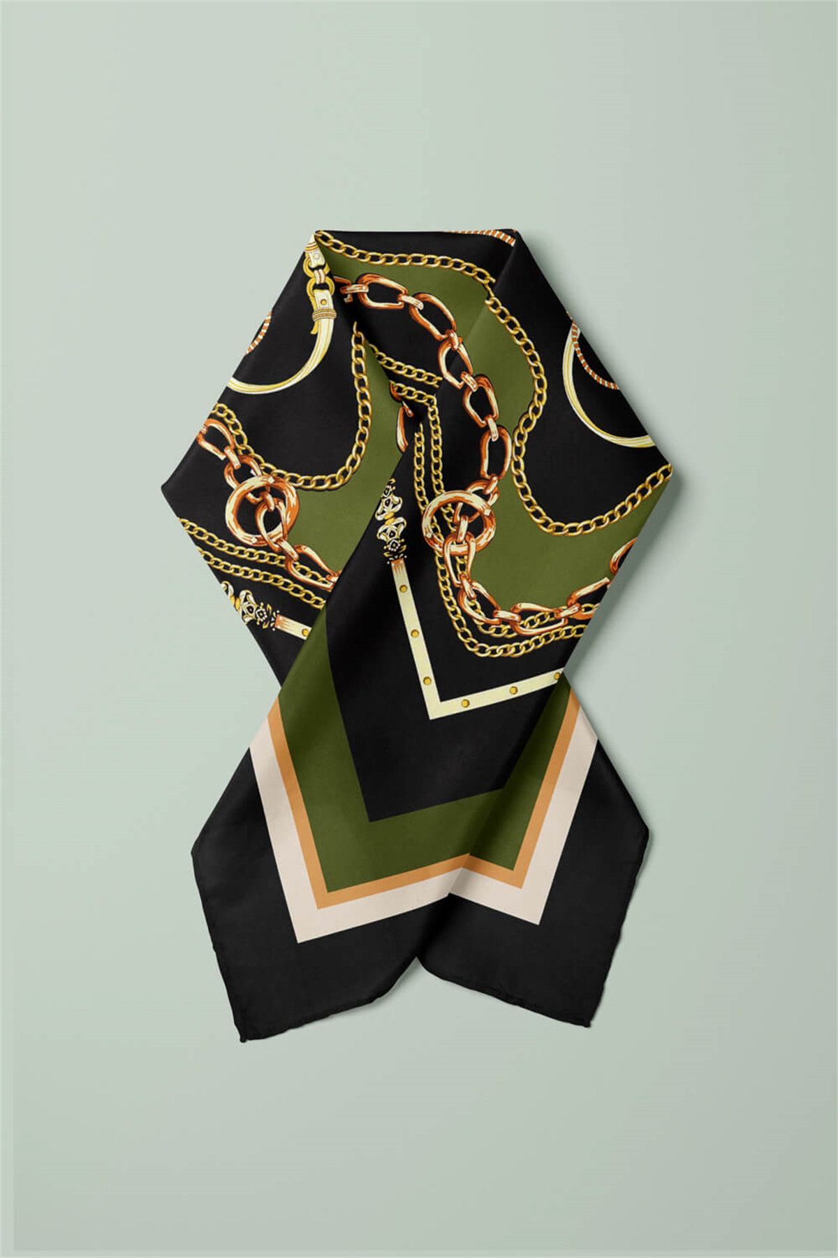 E117 ZINCIR BAROK TASARIMLI BANDANA