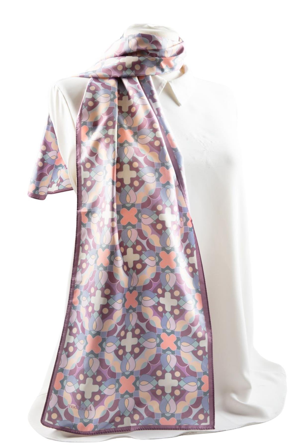 I101 Modabutik Geometri Desenli Fular