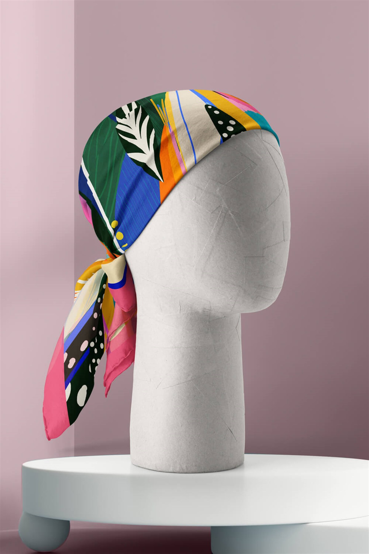 Violla Karışık Desenli Bandana