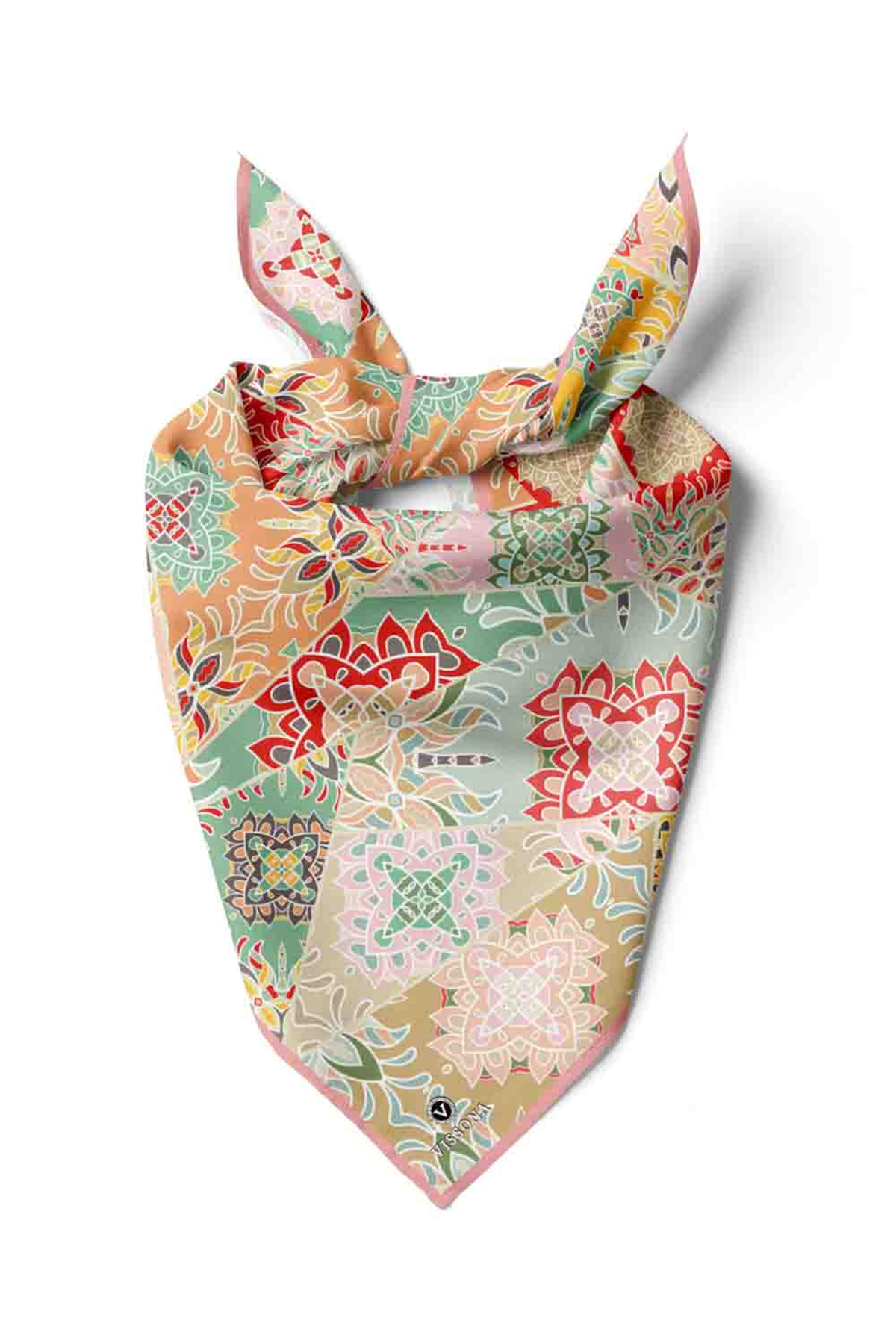 100% Silk Headscarf for Women - 22