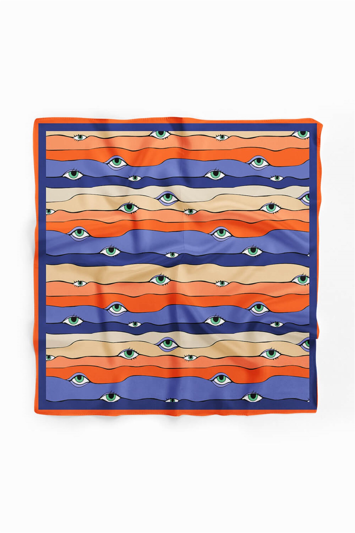 A12 Violla Göz Desenli Bandana