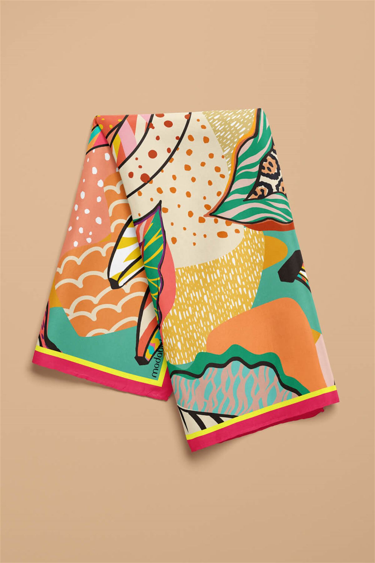 F114 Modabutik Muz Desenli Bandana