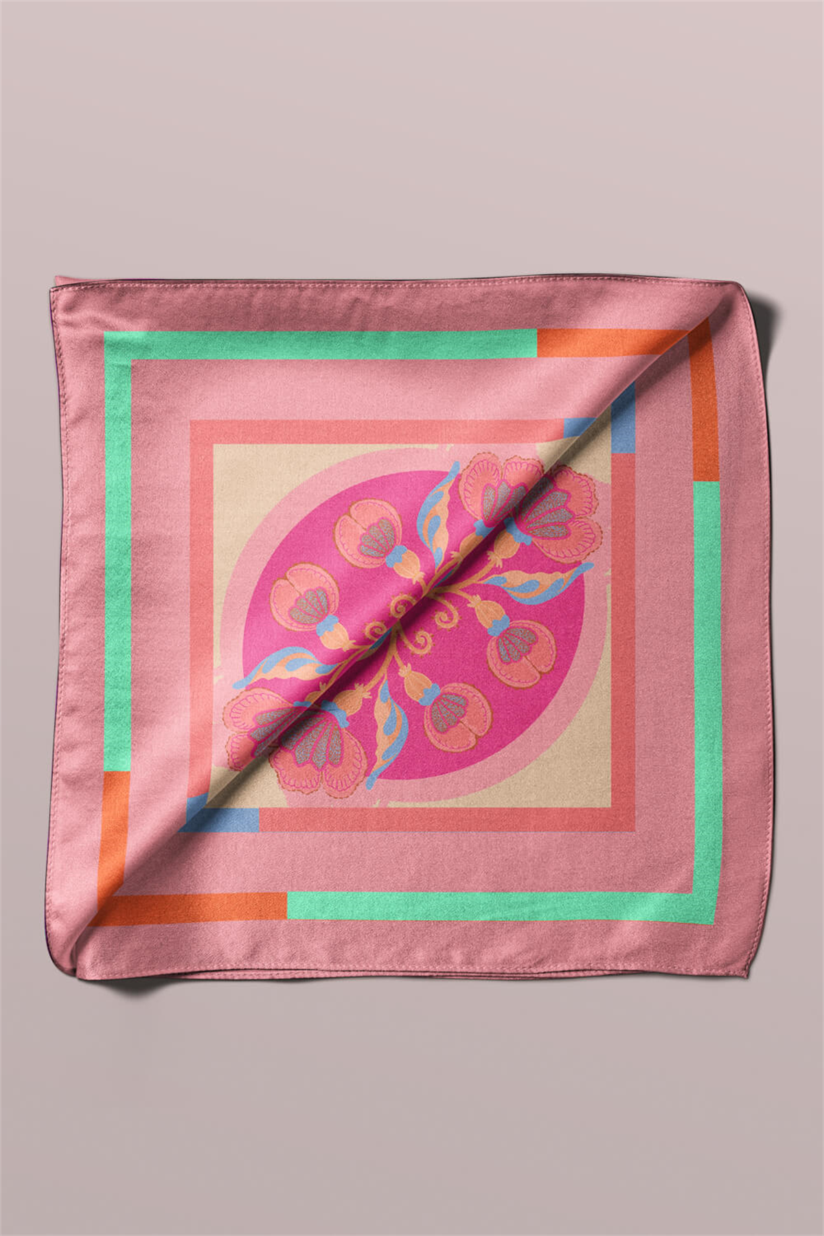 G81 COLORFUL ORNOMENT TASARIMLI BANDANA