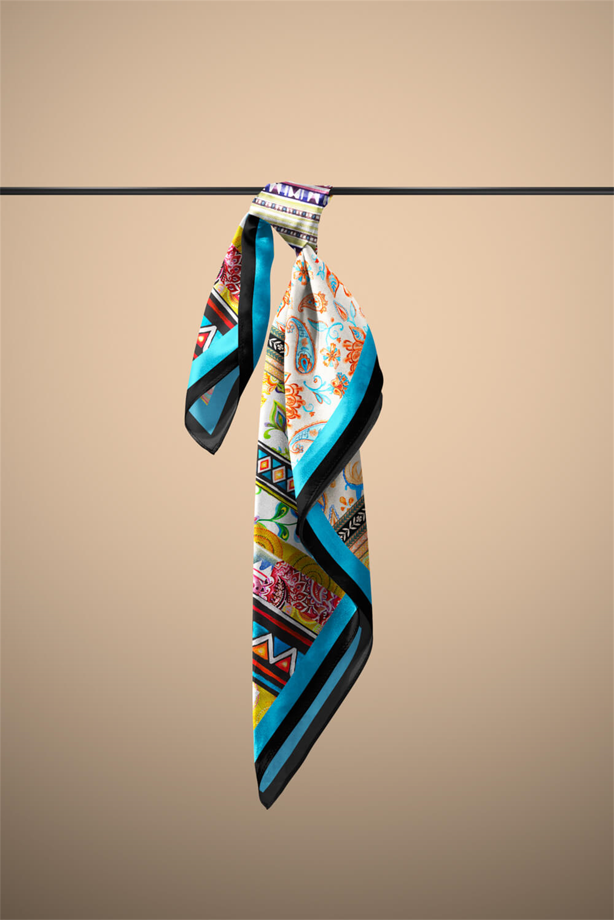 F44 KADIN DESENLİ BANDANA