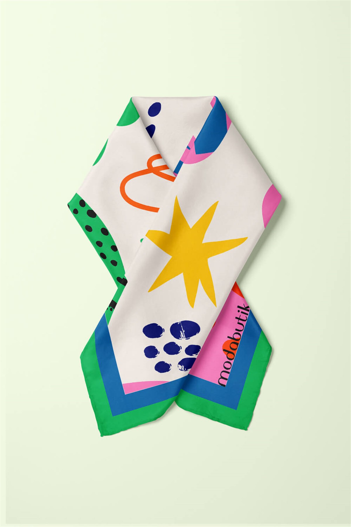 Violla Geometrik Desenli Bandana