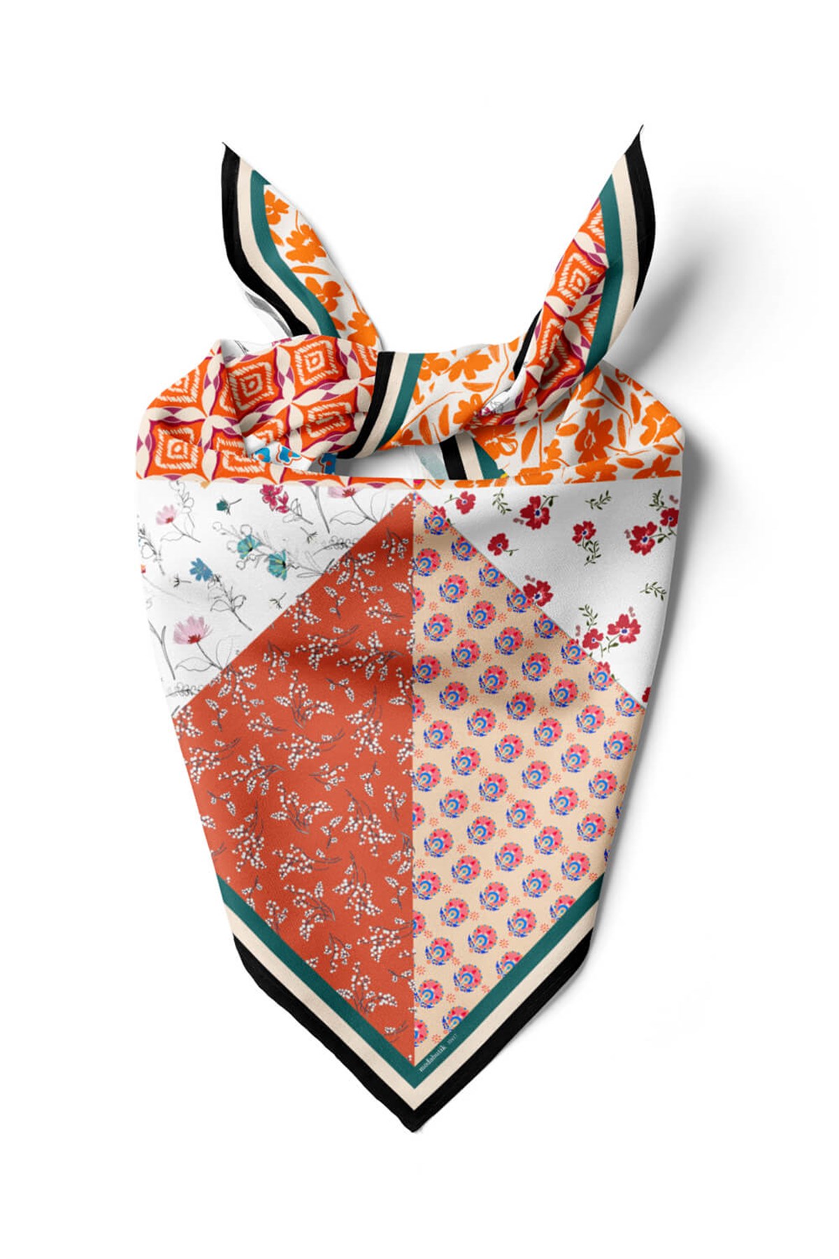 Violla B14 ETNIK ŞALLI PAISLEY BANDANA DG12417
