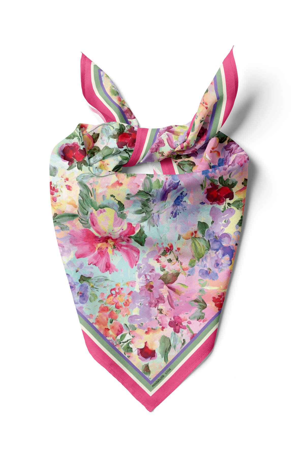 C61 FLOWERS COLORFUL BANDANA