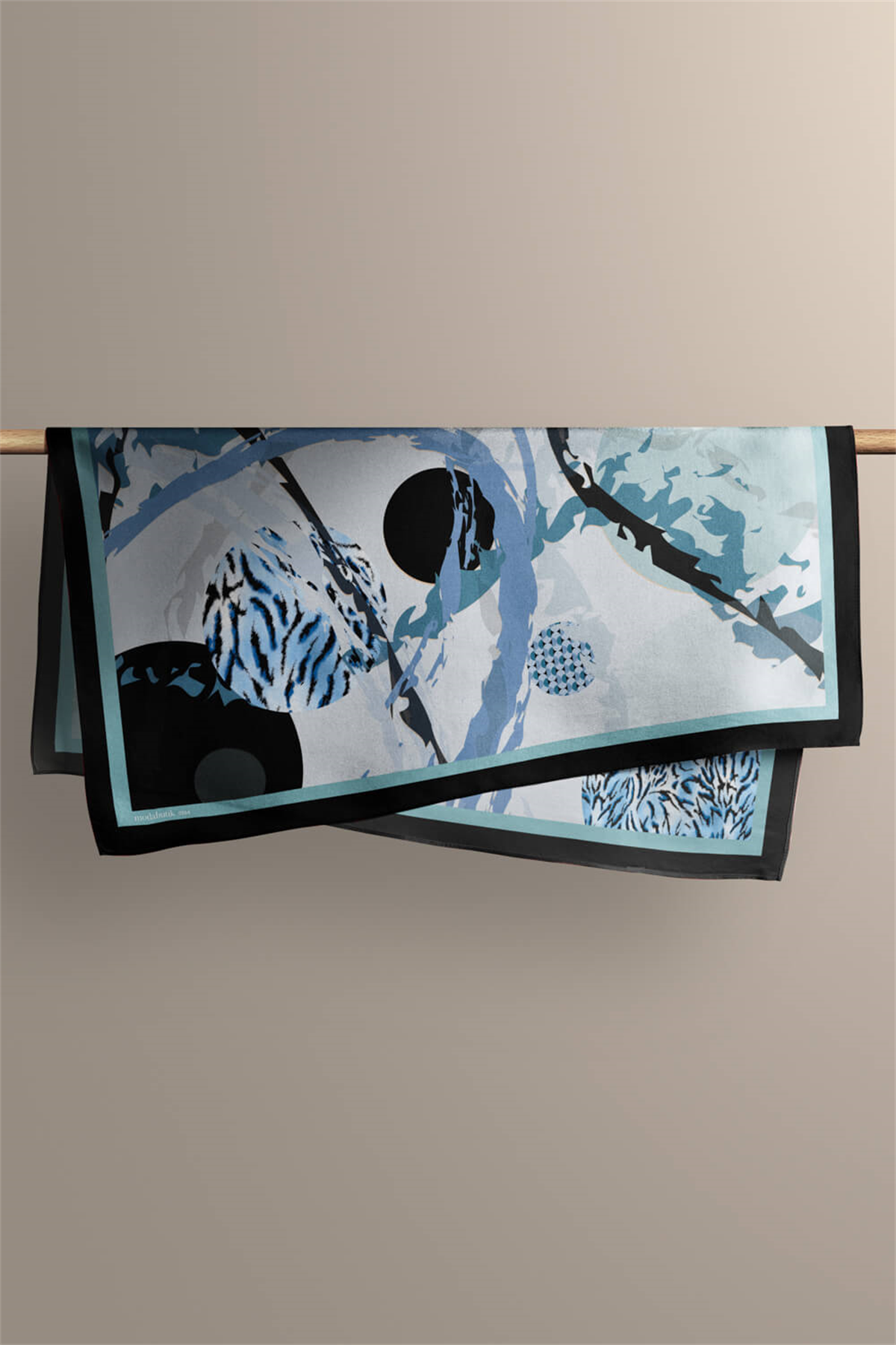 Y45 KADIN GEOMETRİK DESENLİ BANDANA (DG9864)