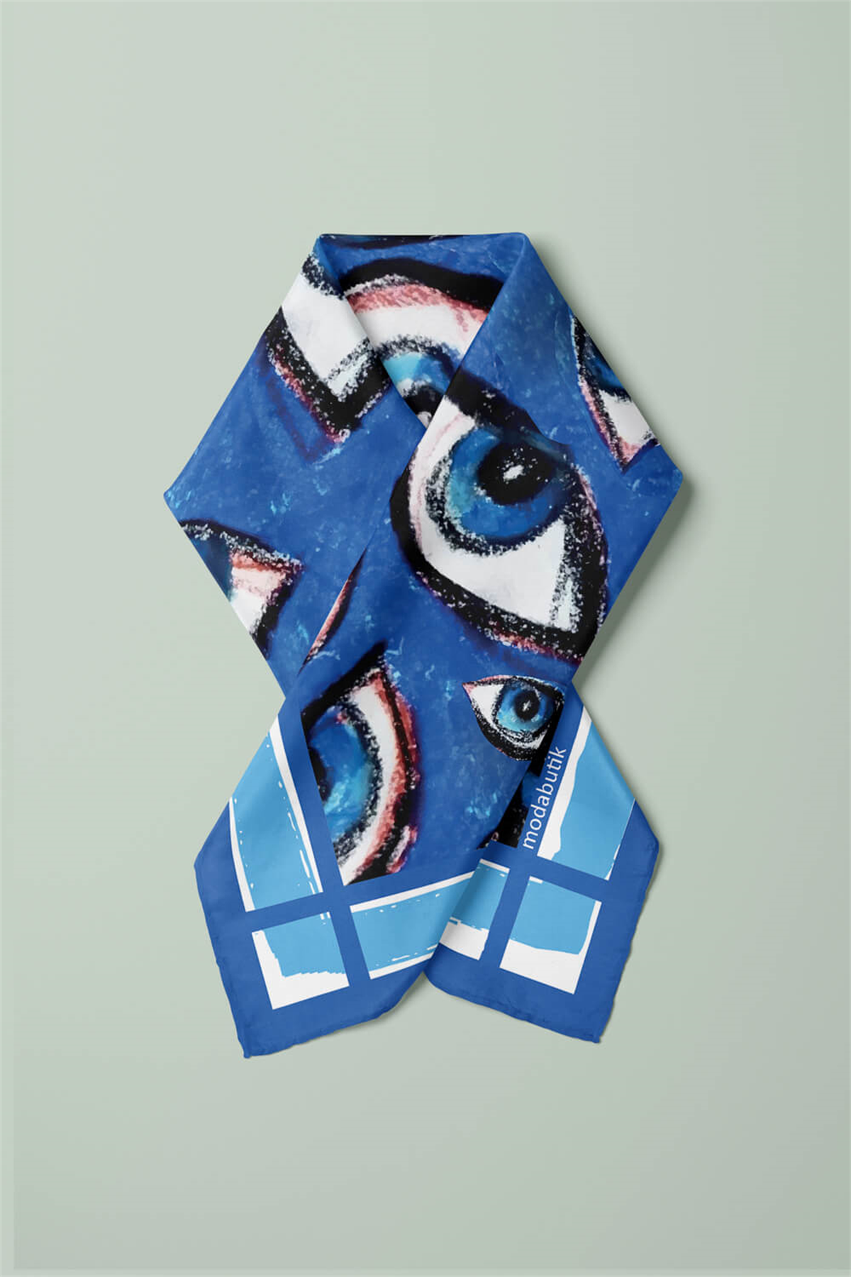 A13 OUL PASTEL BLUE TASARIM BANDANA