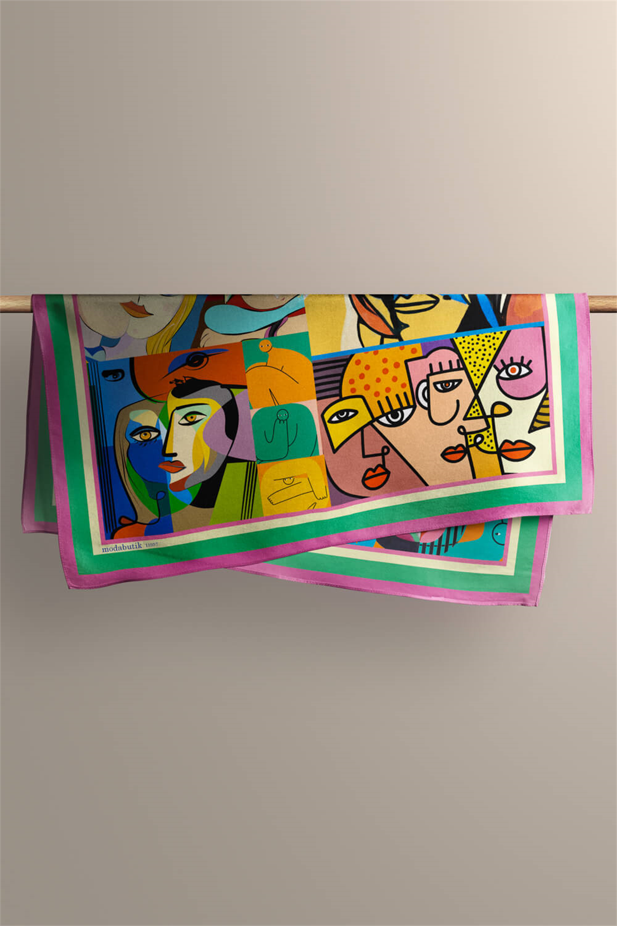B13 HUMAN ABSTRACKT TASARIMLI BANDANA