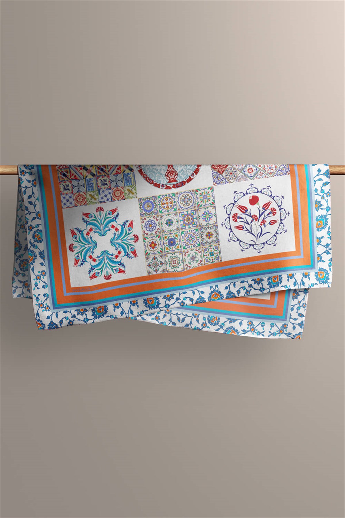 Y6 KADIN ÇİNİ DESENLİ BANDANA DG10244