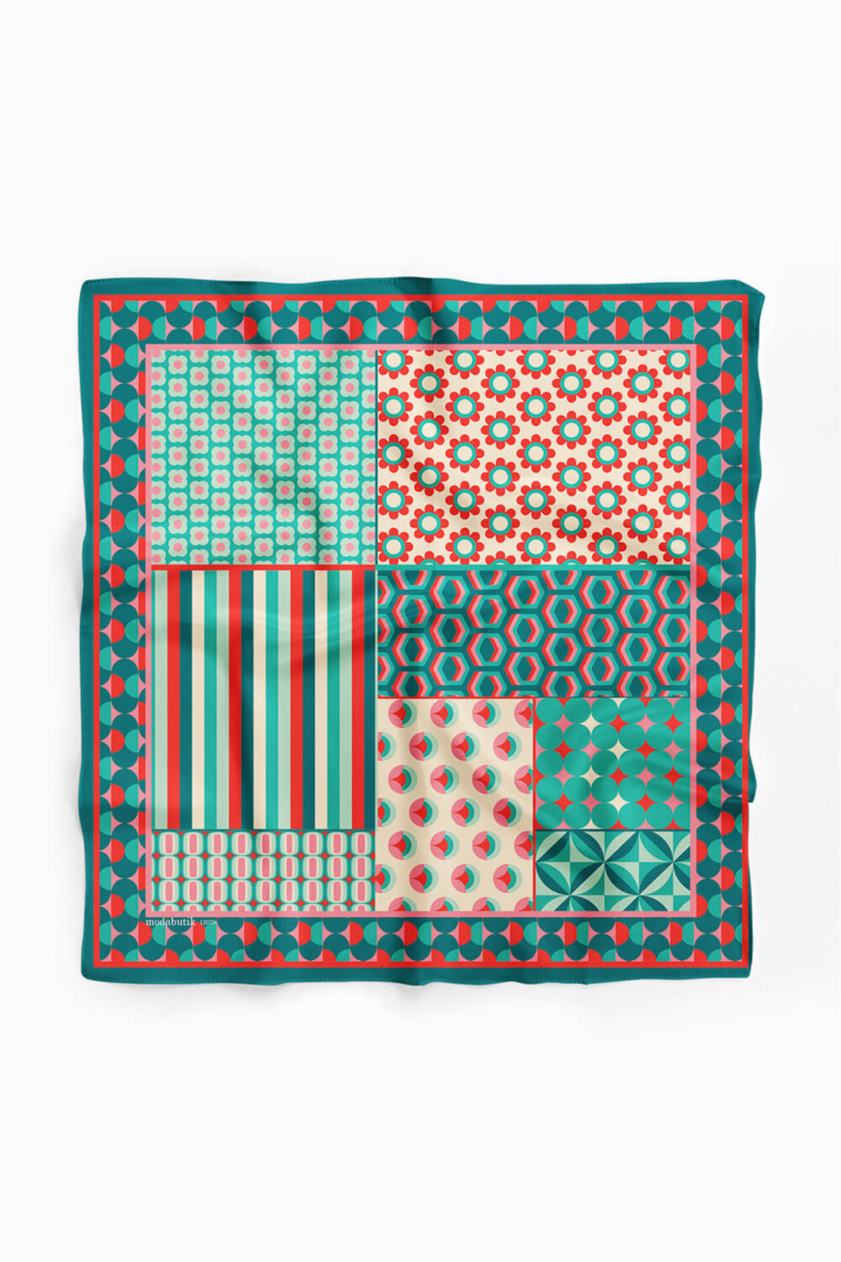 H43 RETRO DESENLİ  BANDANA DG12079