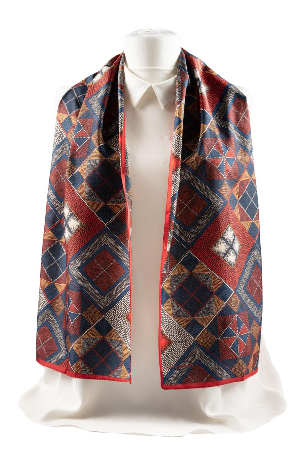 I92 Modabutik Geometri Desenli Fular