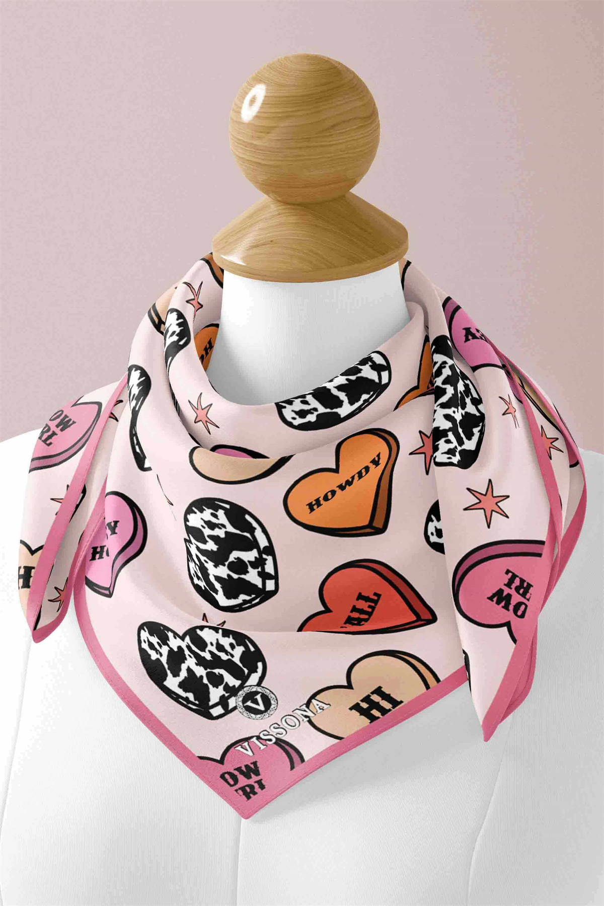 100% Silk Headscarf for Women - 22