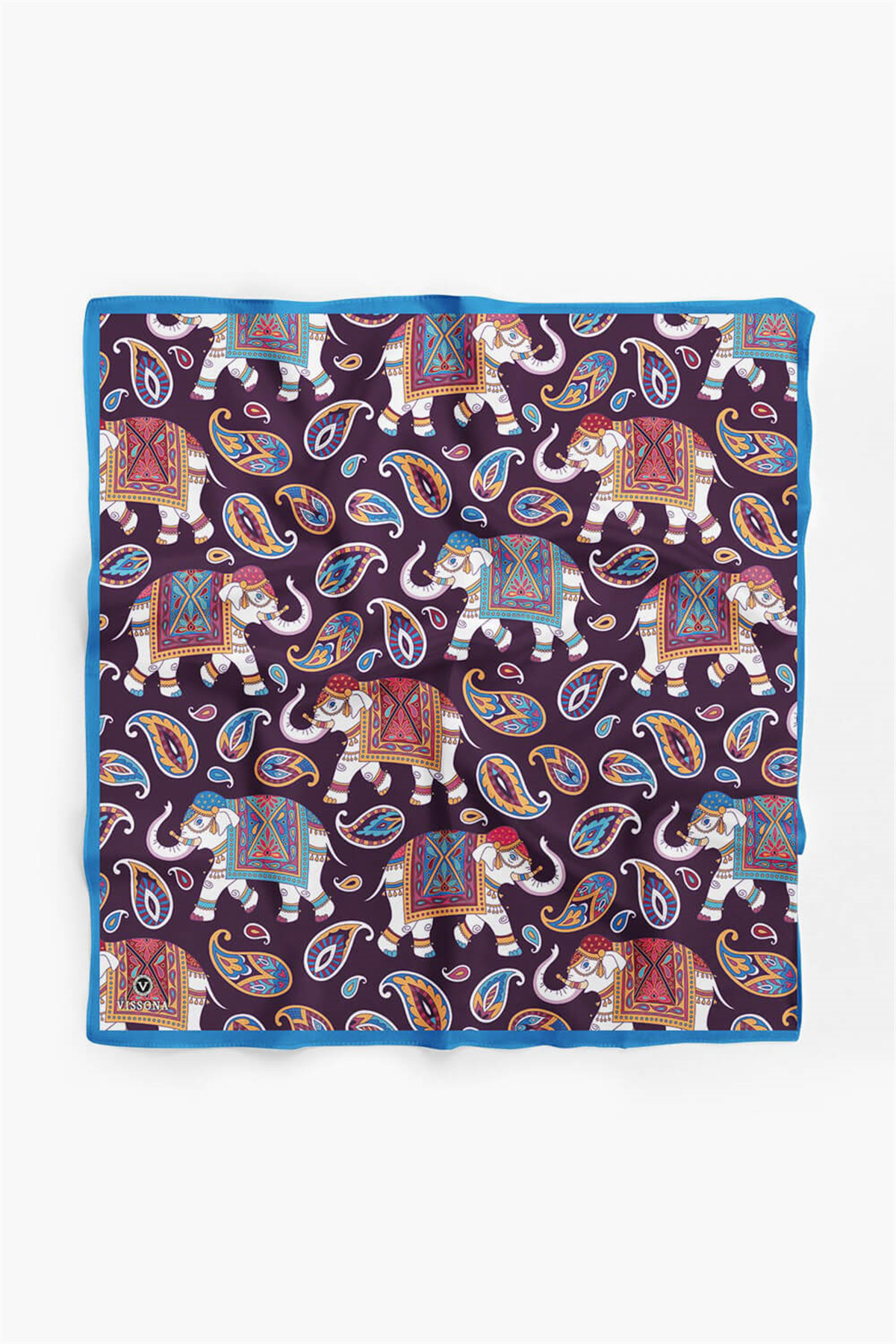 100% Silk Headscarf for Women - 22