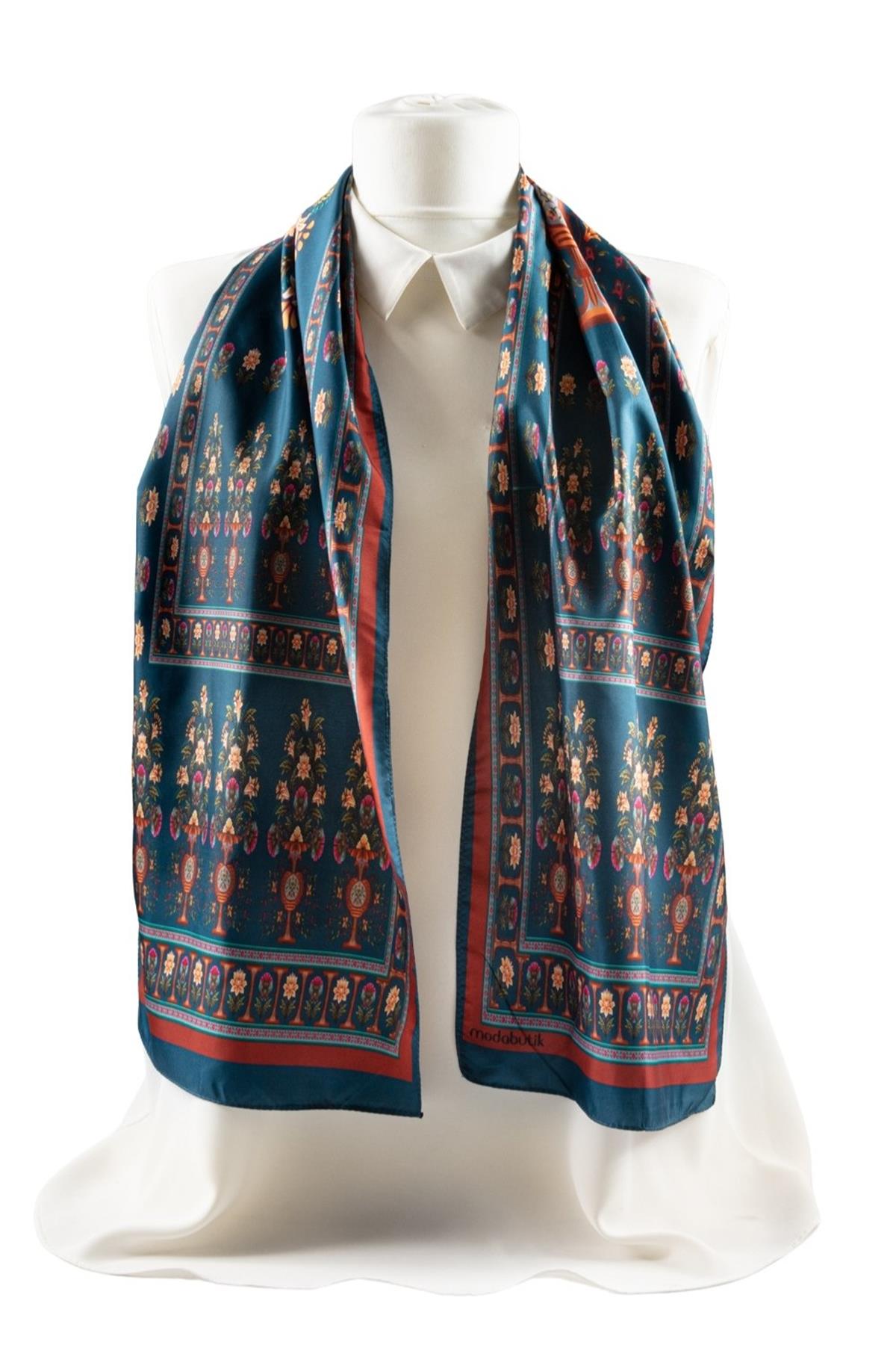 Modabutik Çiçek Desenli Kadın Fular