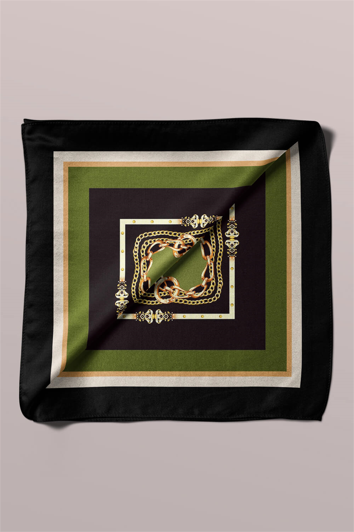 E117 ZINCIR BAROK TASARIMLI BANDANA