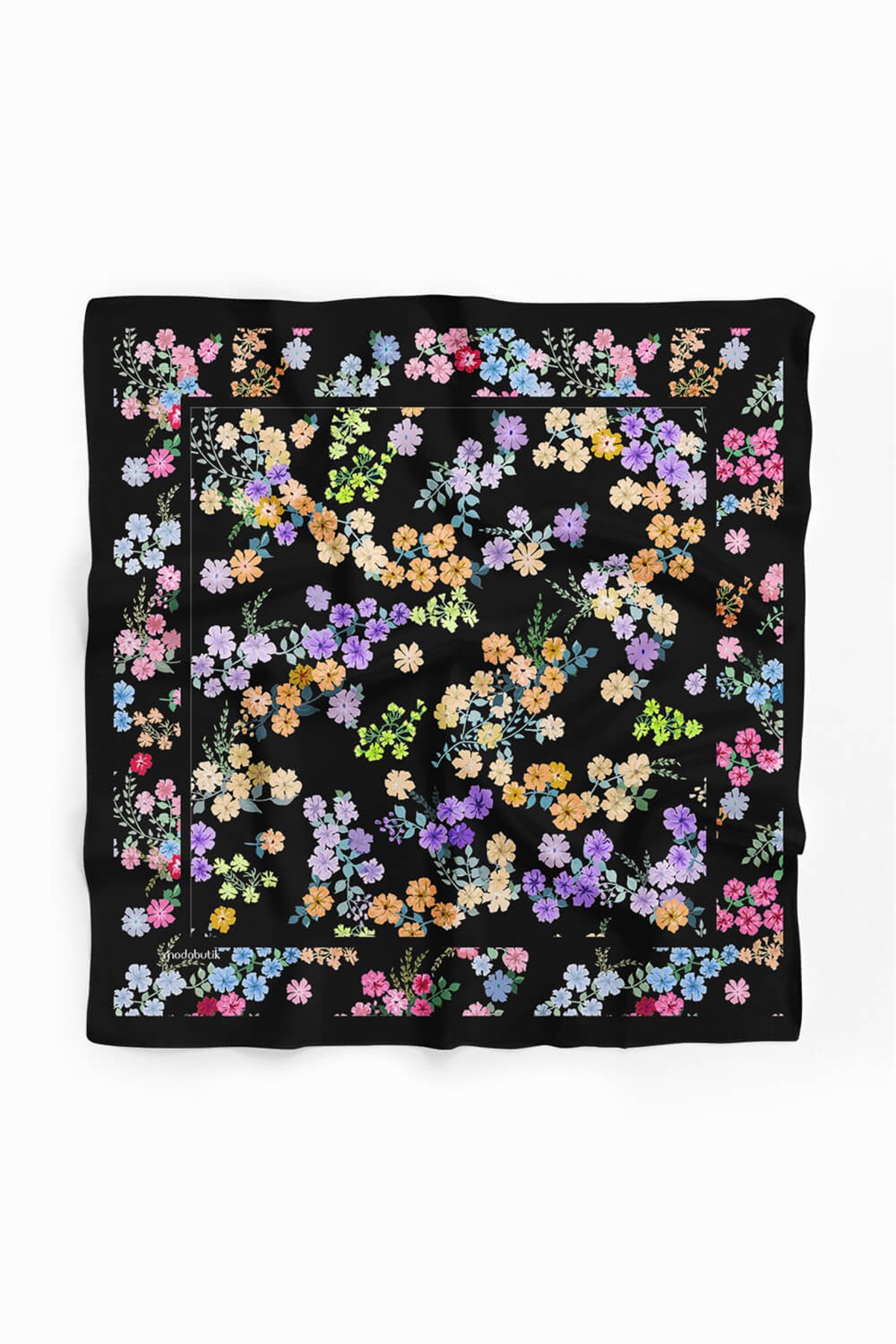 Violla Kadın Çiçek Desenli 50x50 Bandana HYL DG01393-22
