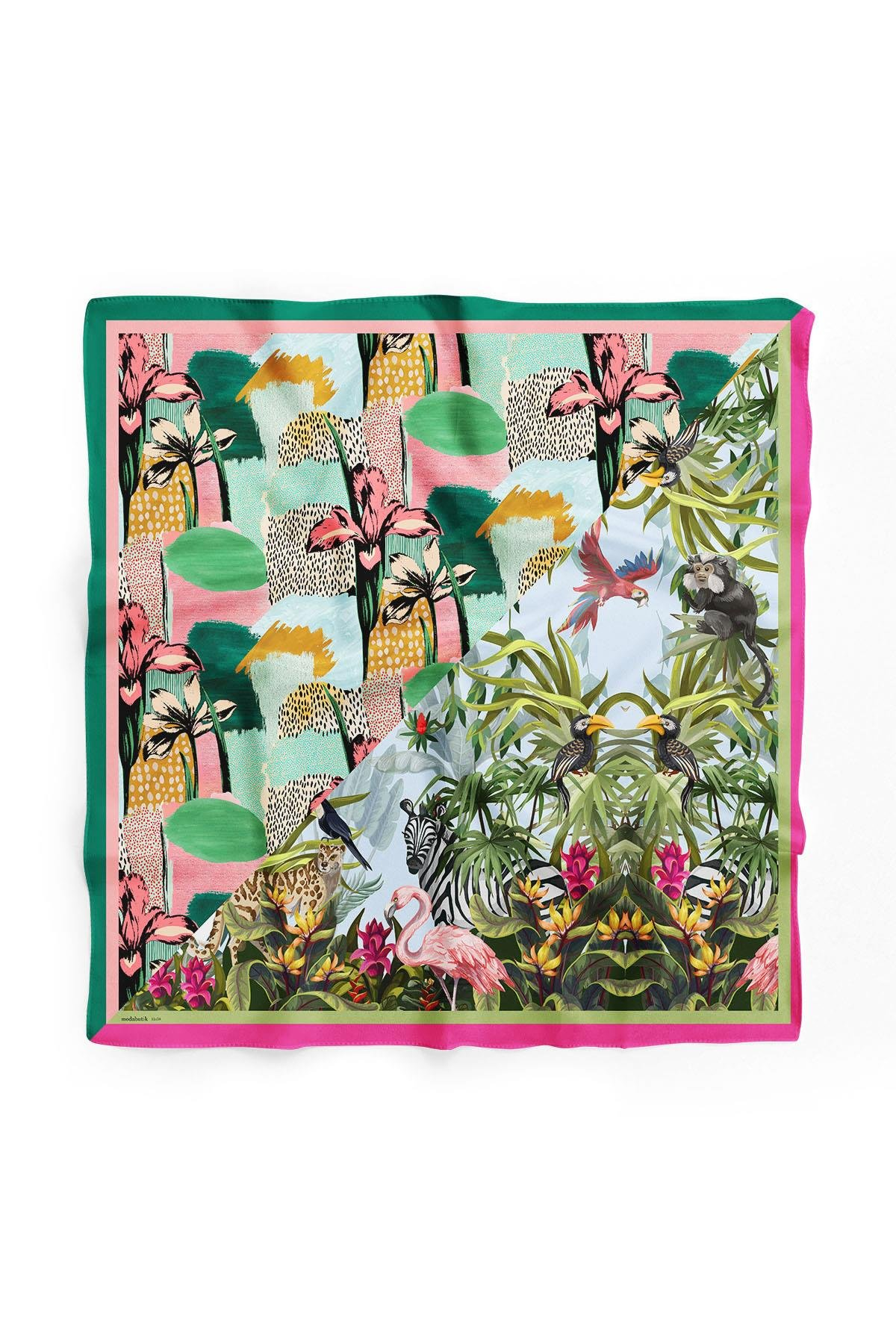 A82 TROPICAL TASARIMLI BANDANA DG12458