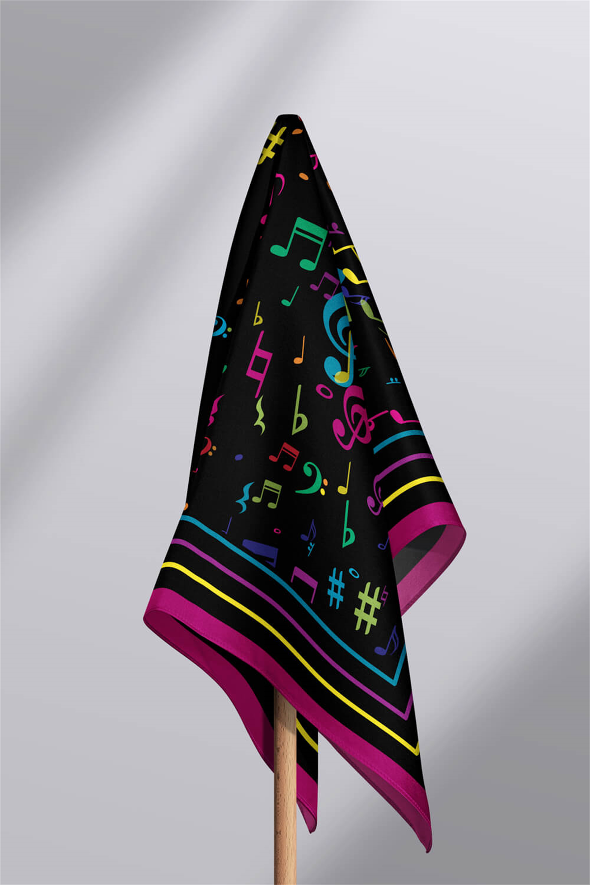 A28 Modabutik Nota Desenli Bandana