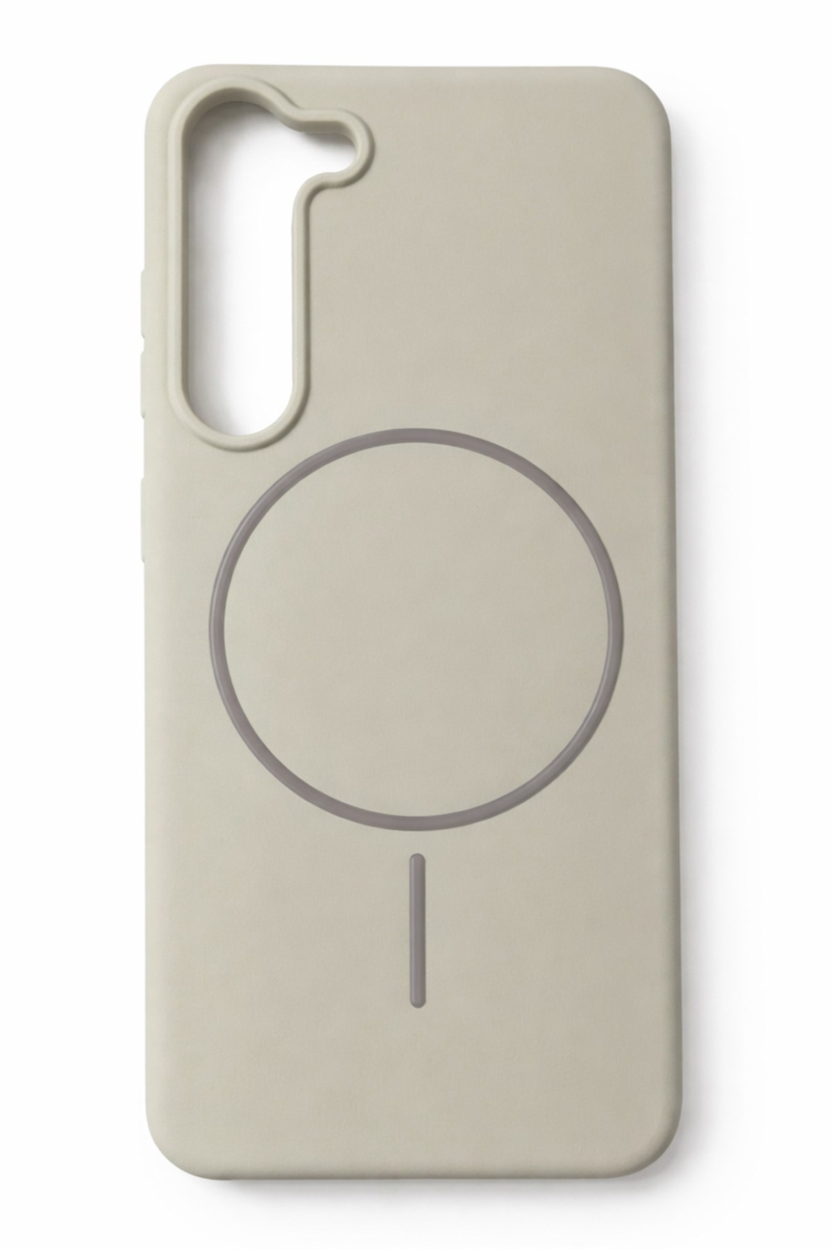Samsung Galaxy S23 Plus Kılıf – İçi Kadife – MagSafe Uyumlu – Taş Renk – Telefon Kılıfı