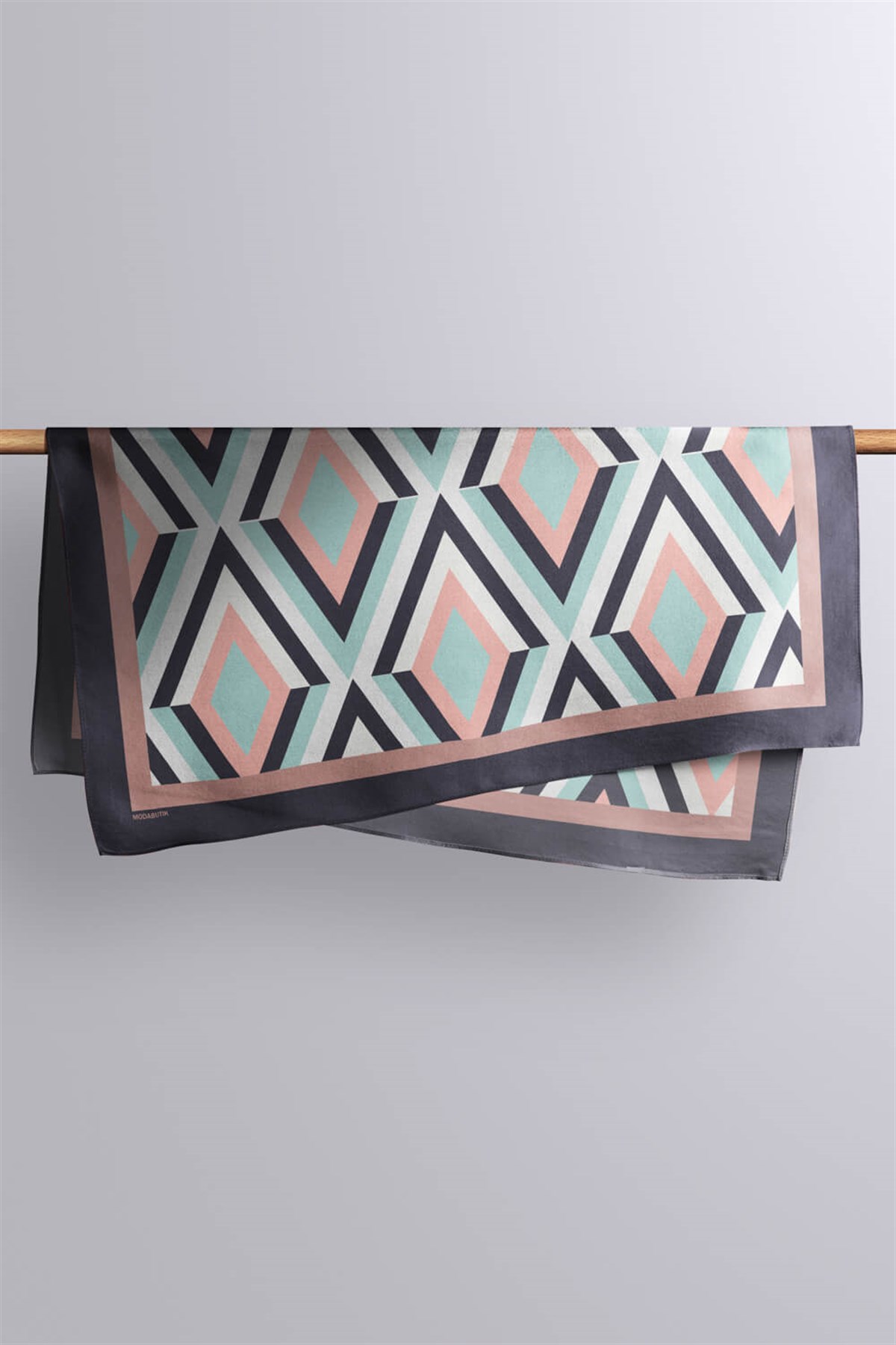 Violla Z13 Kadın Büyük Baklava Desenli 50x50 Bandana DG0722-22