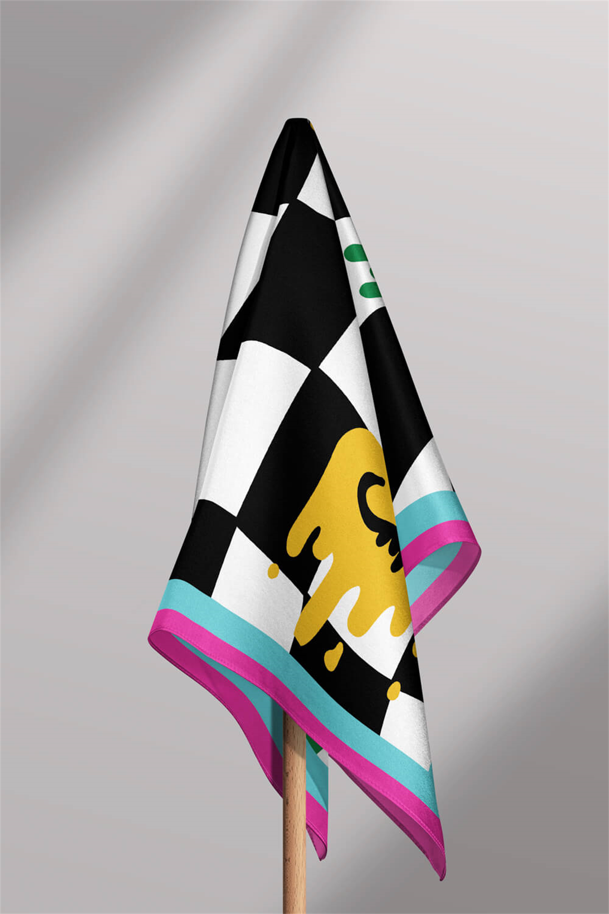 A112 Modabutik Smiley Desenli Bandana