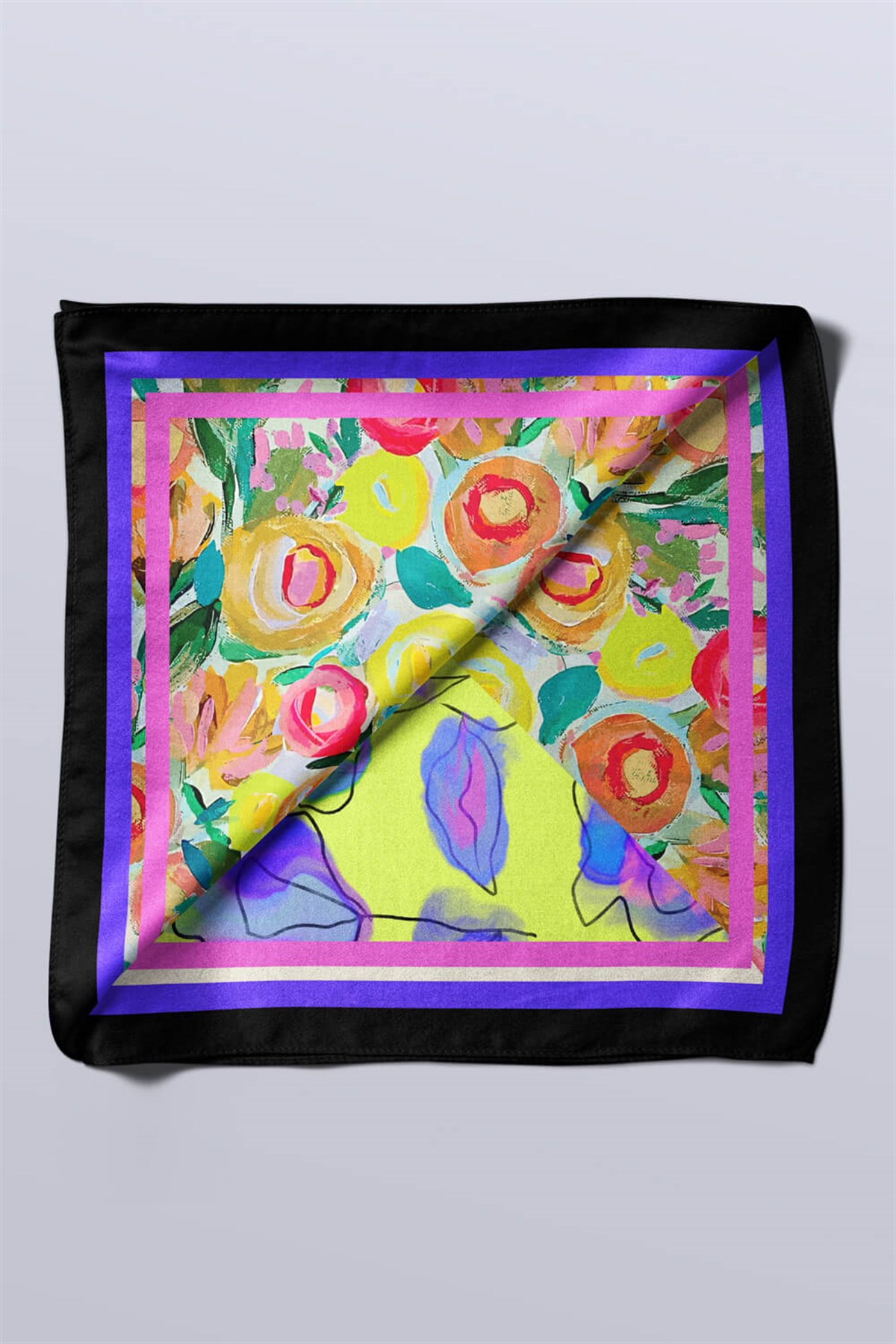 Violla G109 OIL PAINT TASARIMLI BANDANA DG12459